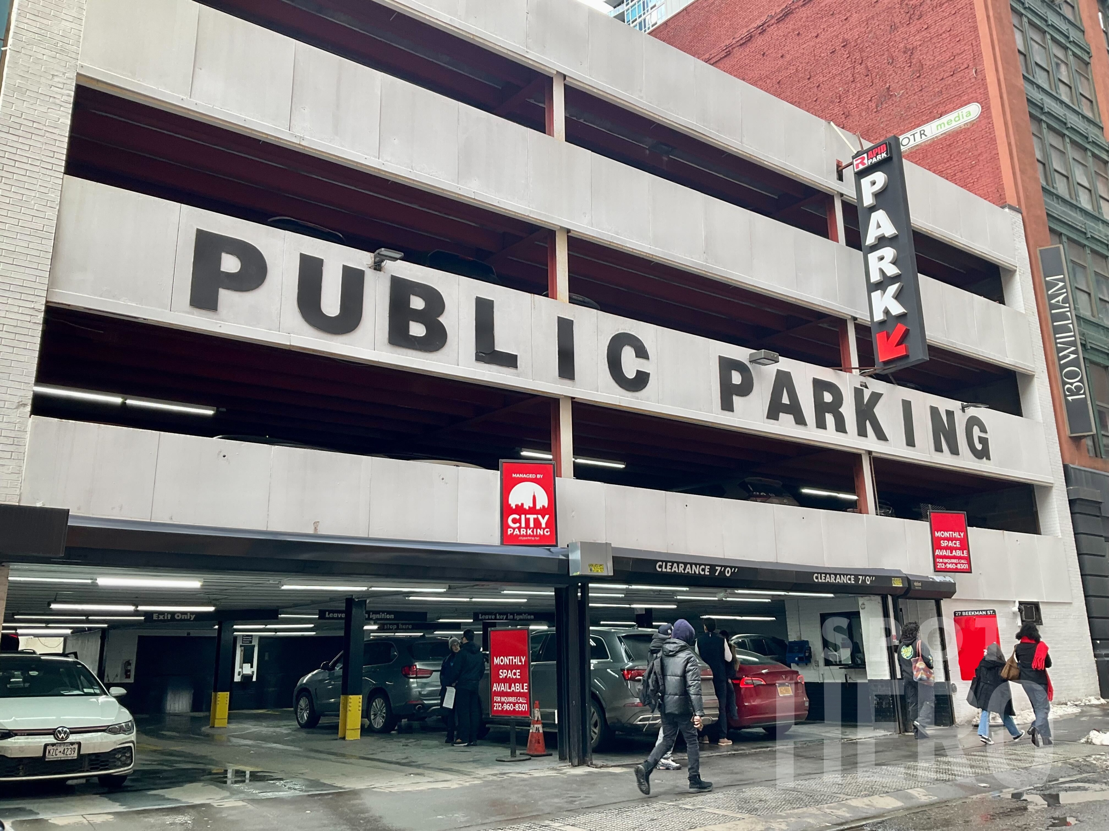 Photo of 27 Beekman St. - Valet Garage