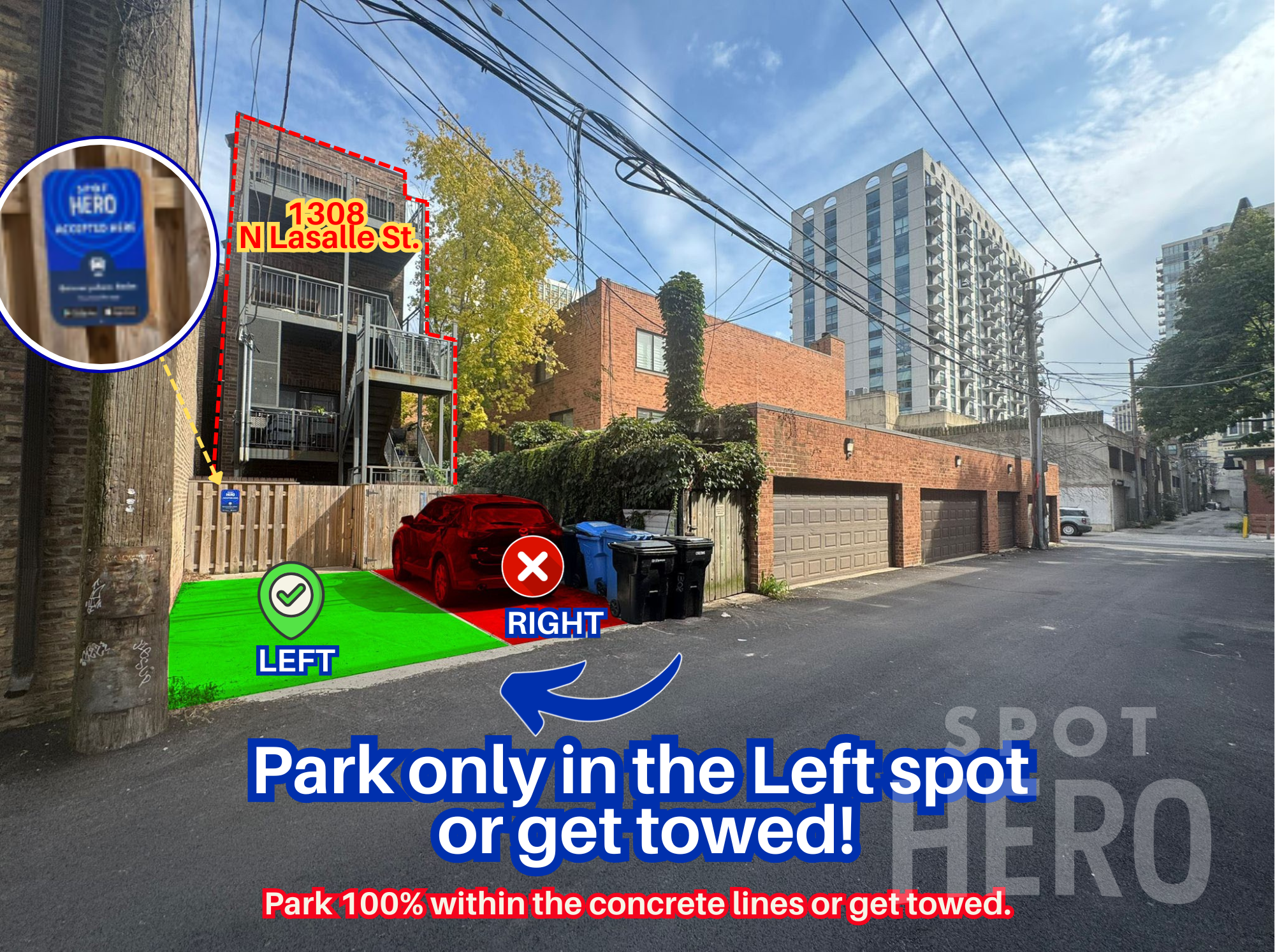 Photo of 1308 N Lasalle St. - Left Spot Only