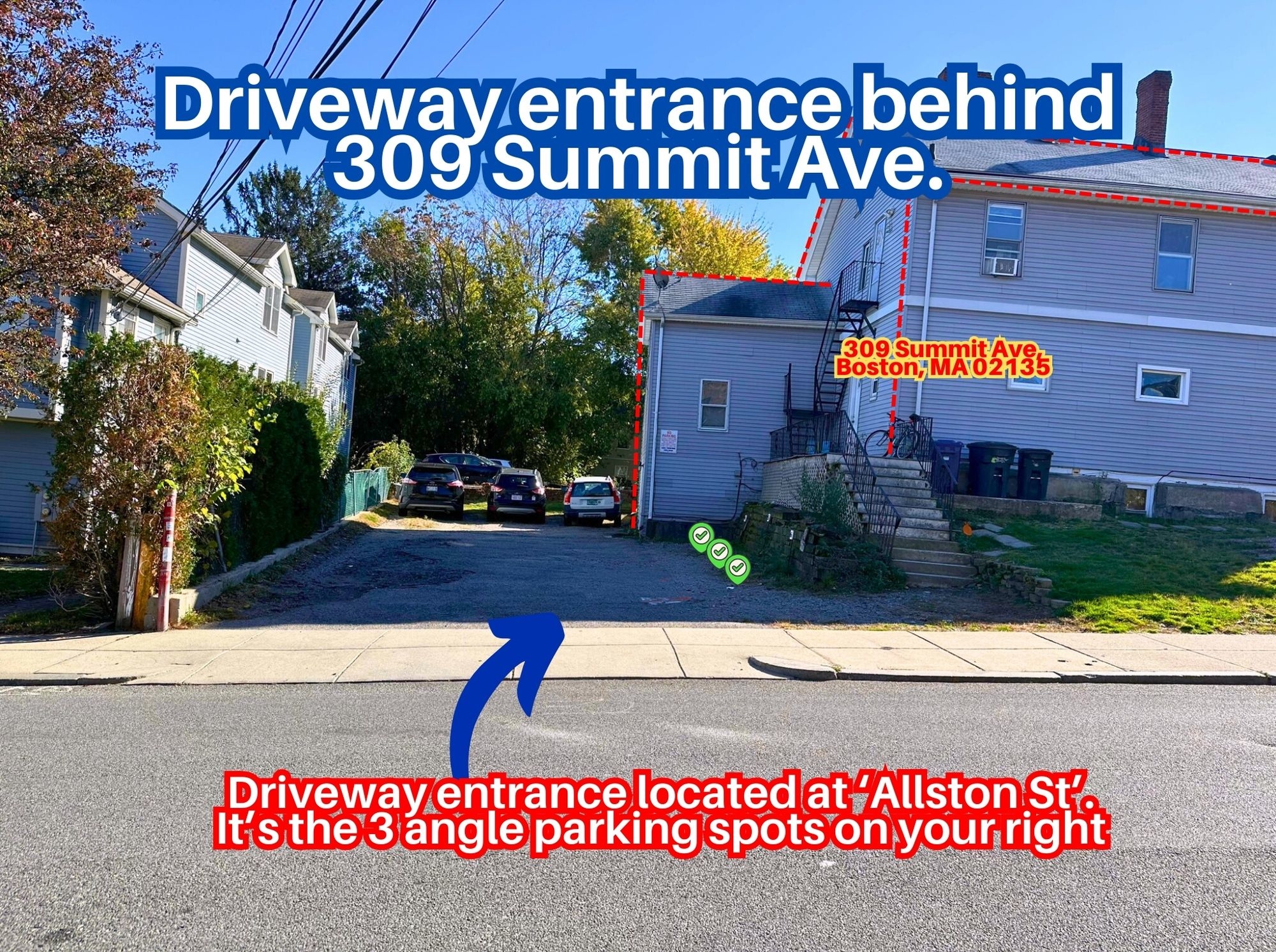 Photo of 309 Summit Ave. - Angle Parking Spot #4, 5 or 6