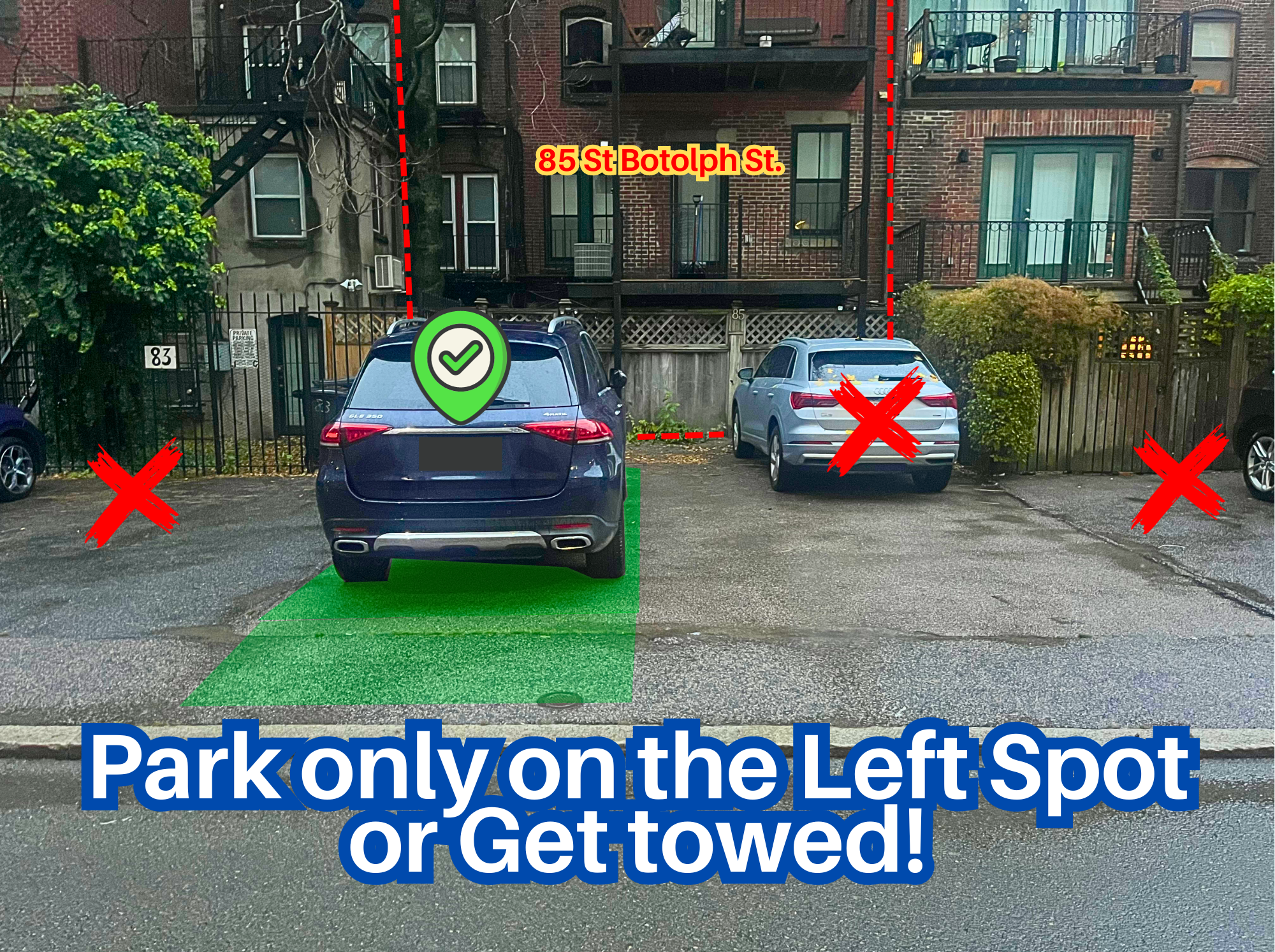 Photo of 85 St Botolph St. - Left Whole Tandem Spot