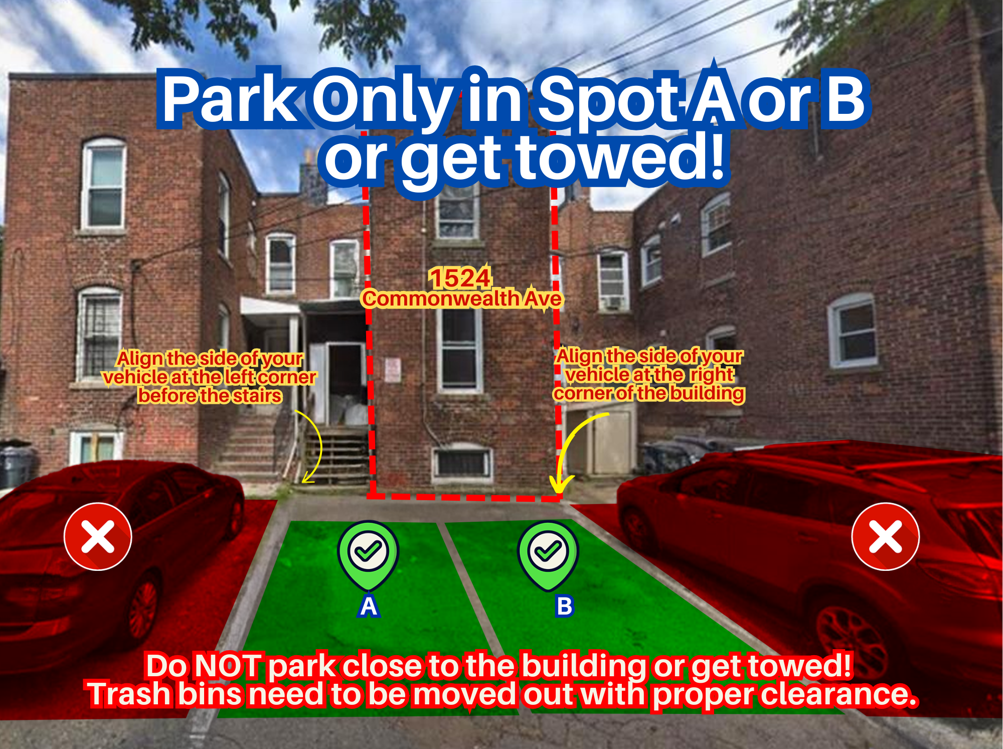 Photo of 1524 Commonwealth Ave. - Spot A or B only