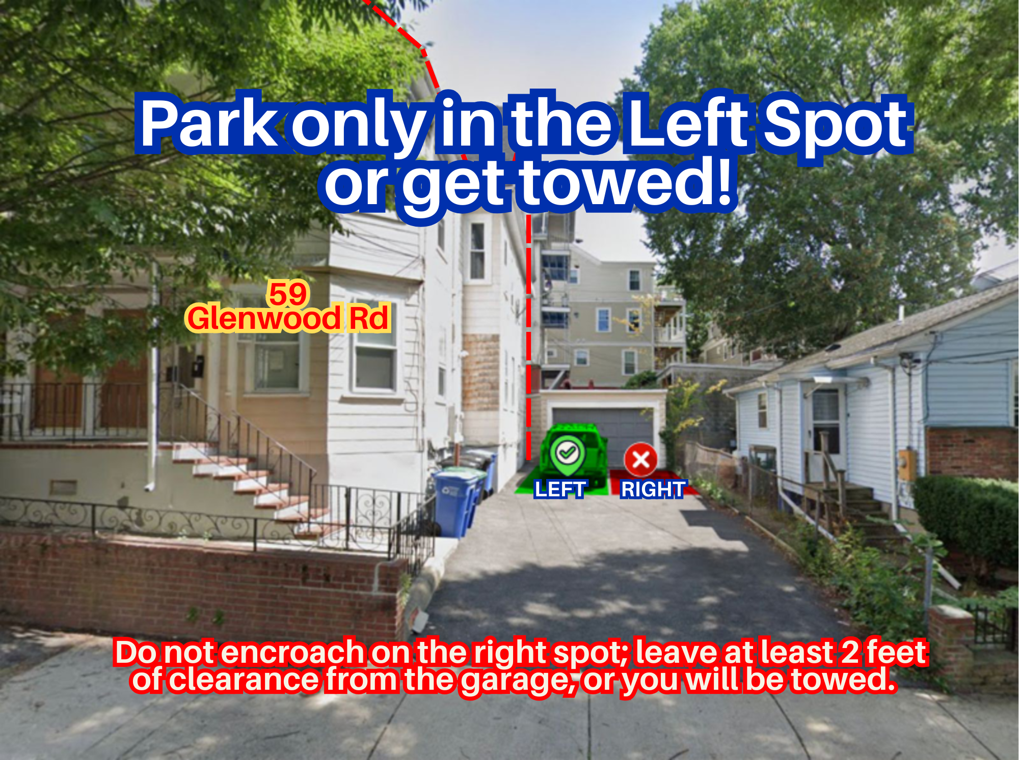 Photo of 59 Glenwood Rd. - Left Spot Only