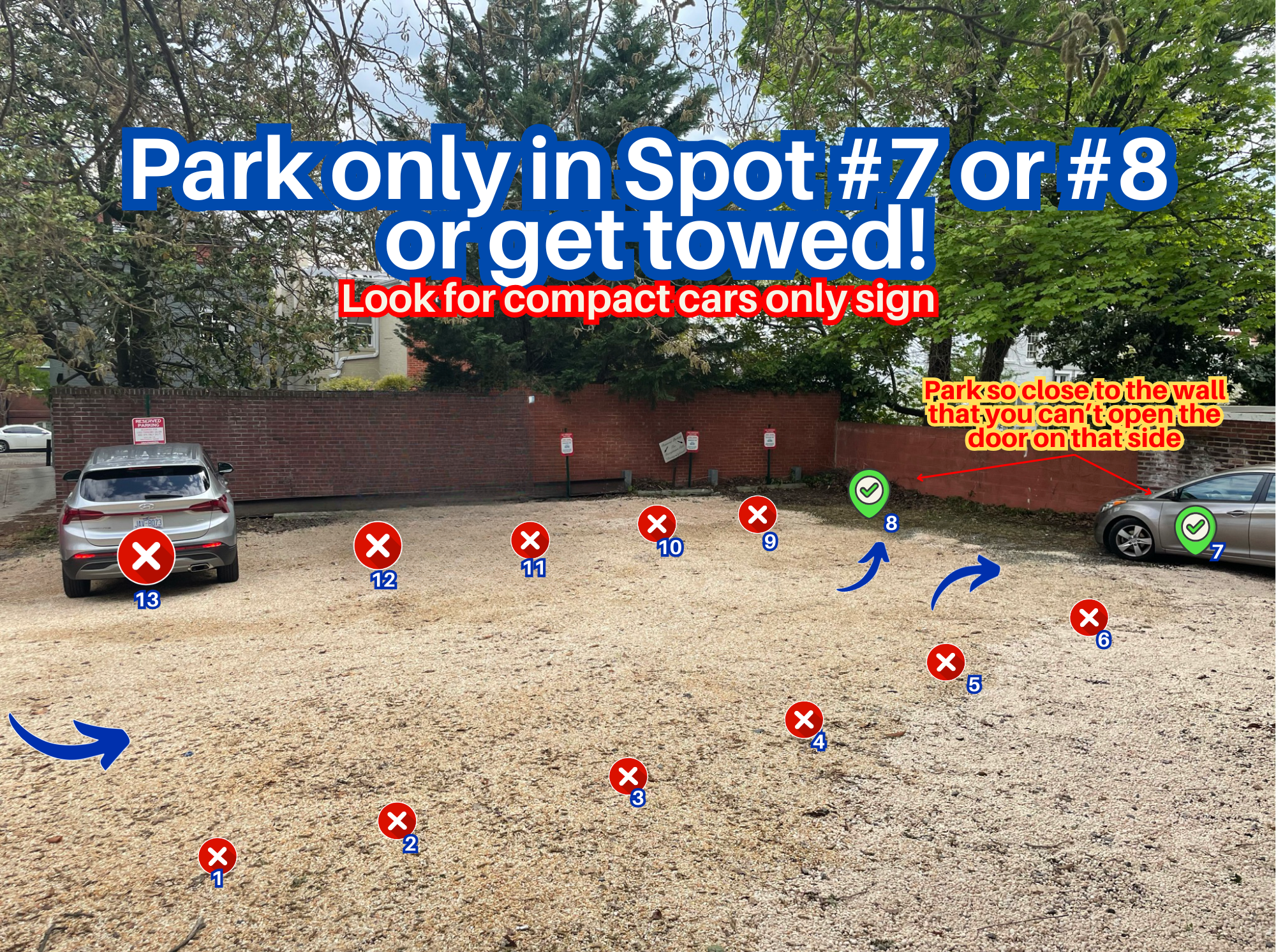 Photo of 1508 Wisconsin Ave. NW - Compact Spots #7 or #8 Only