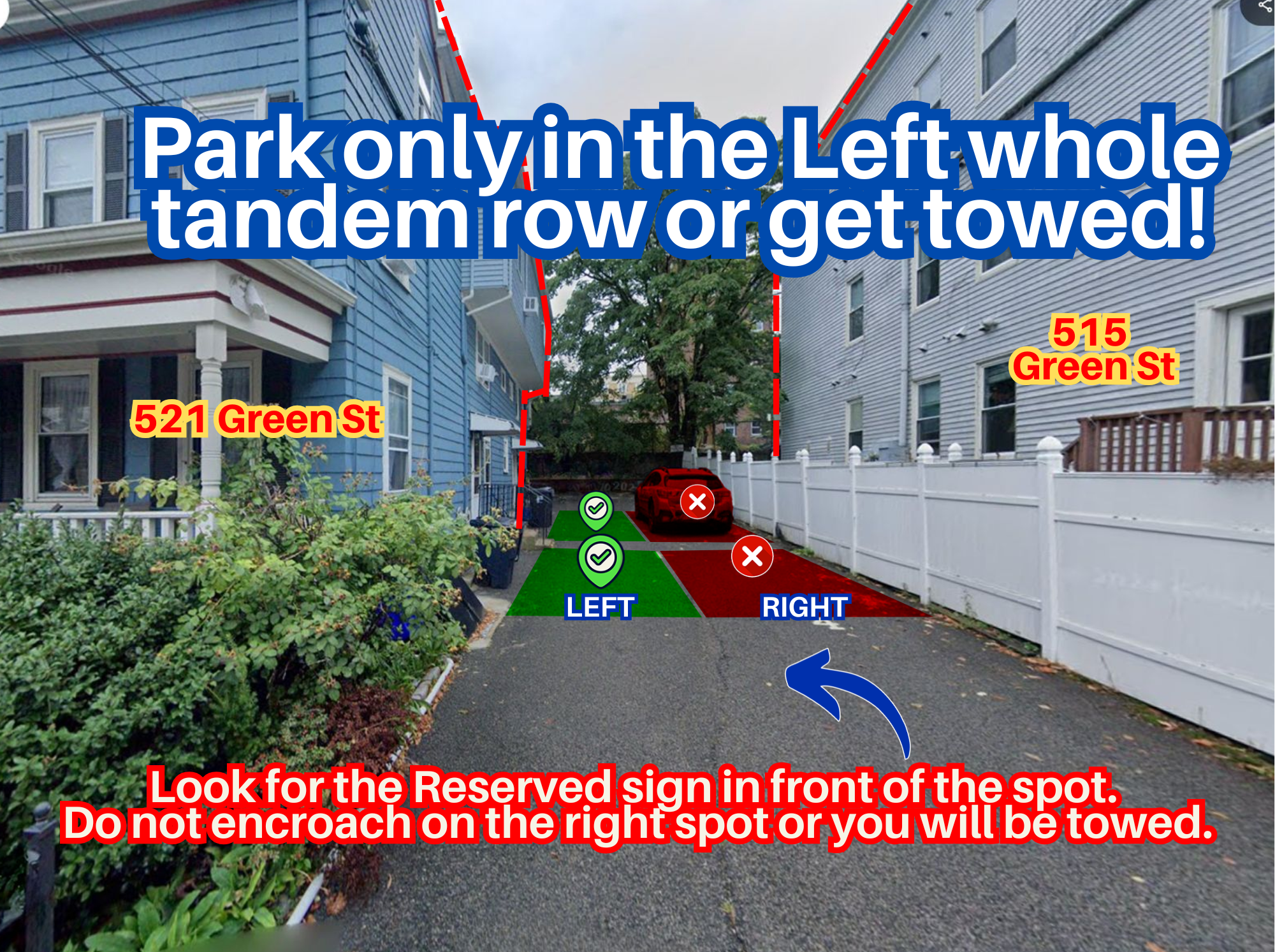 Photo of 521 Green St. - Left Whole Tandem Row