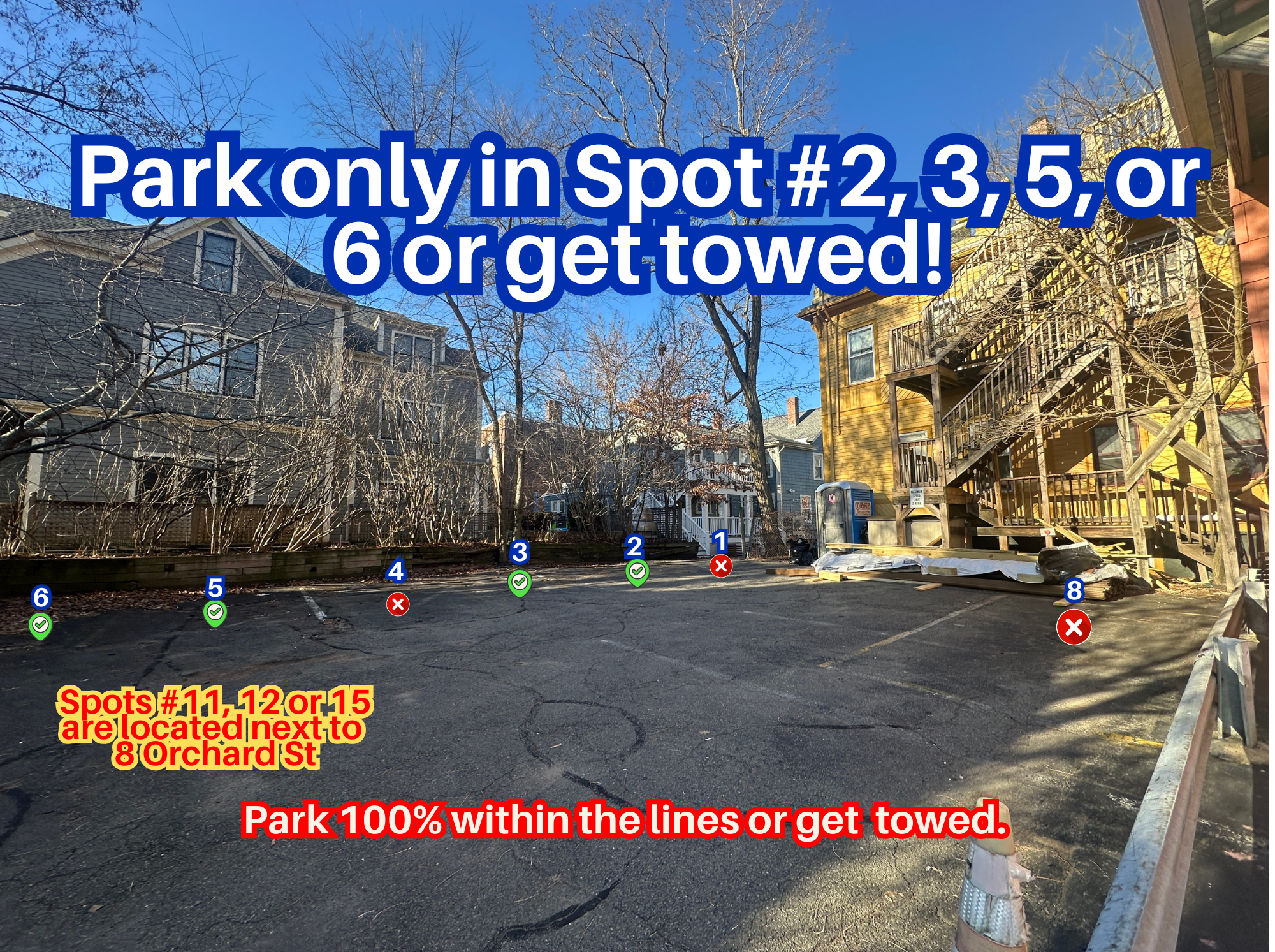 Photo of 8 Orchard St. - Spot #2, 3, 5, 6, 11, 12 or 15 Only