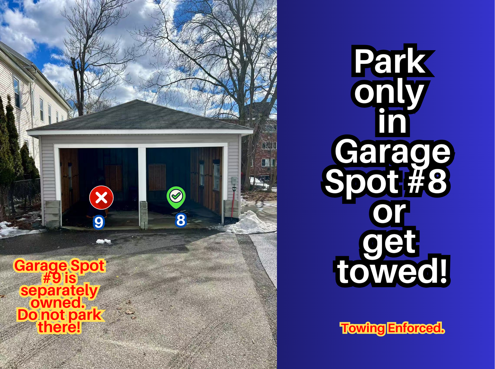 Photo of 48 Allston St. - Garage Spot #8 Only