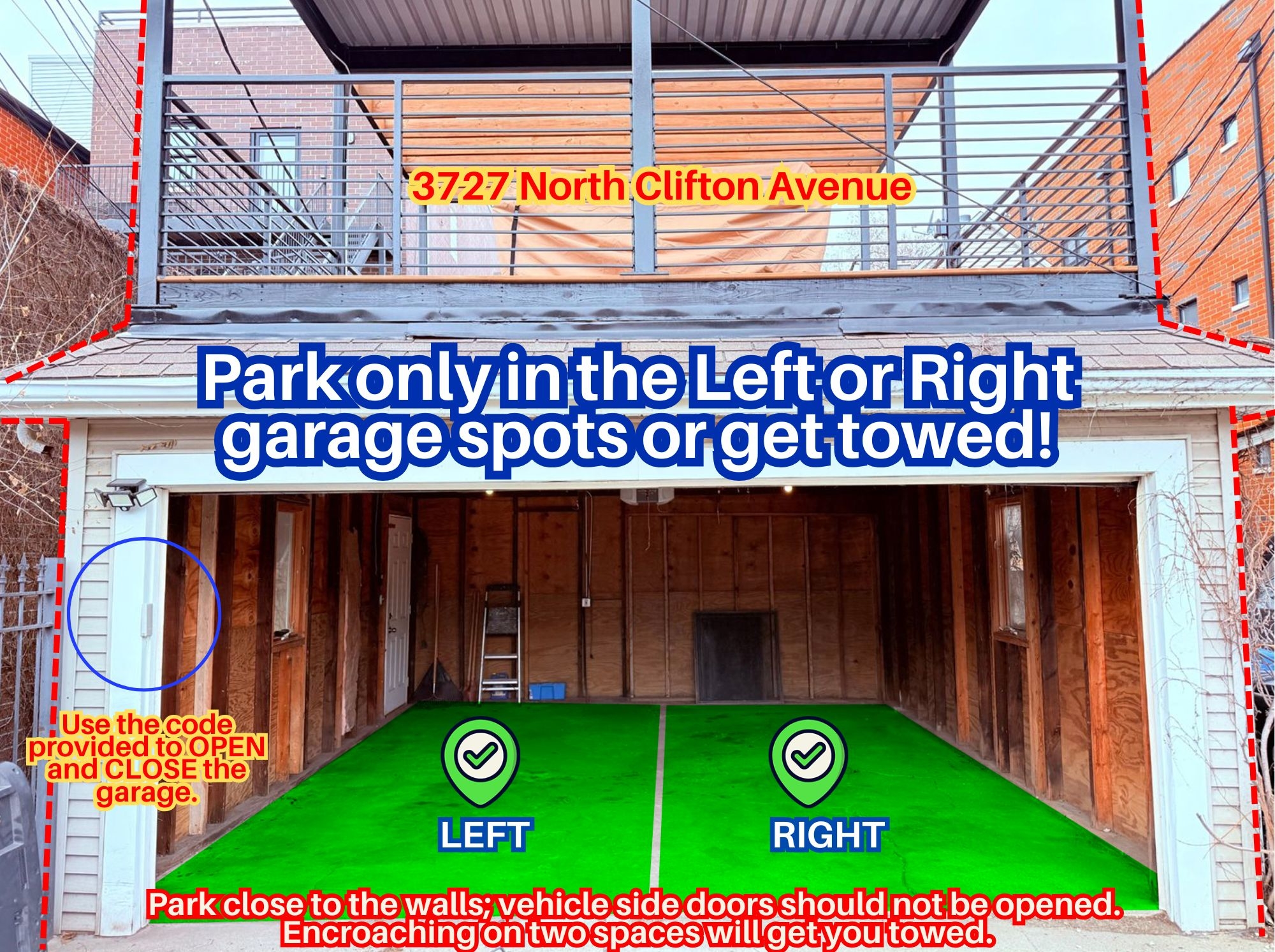 Photo of 3727 N Clifton Ave. - Left or Right Garage Spot