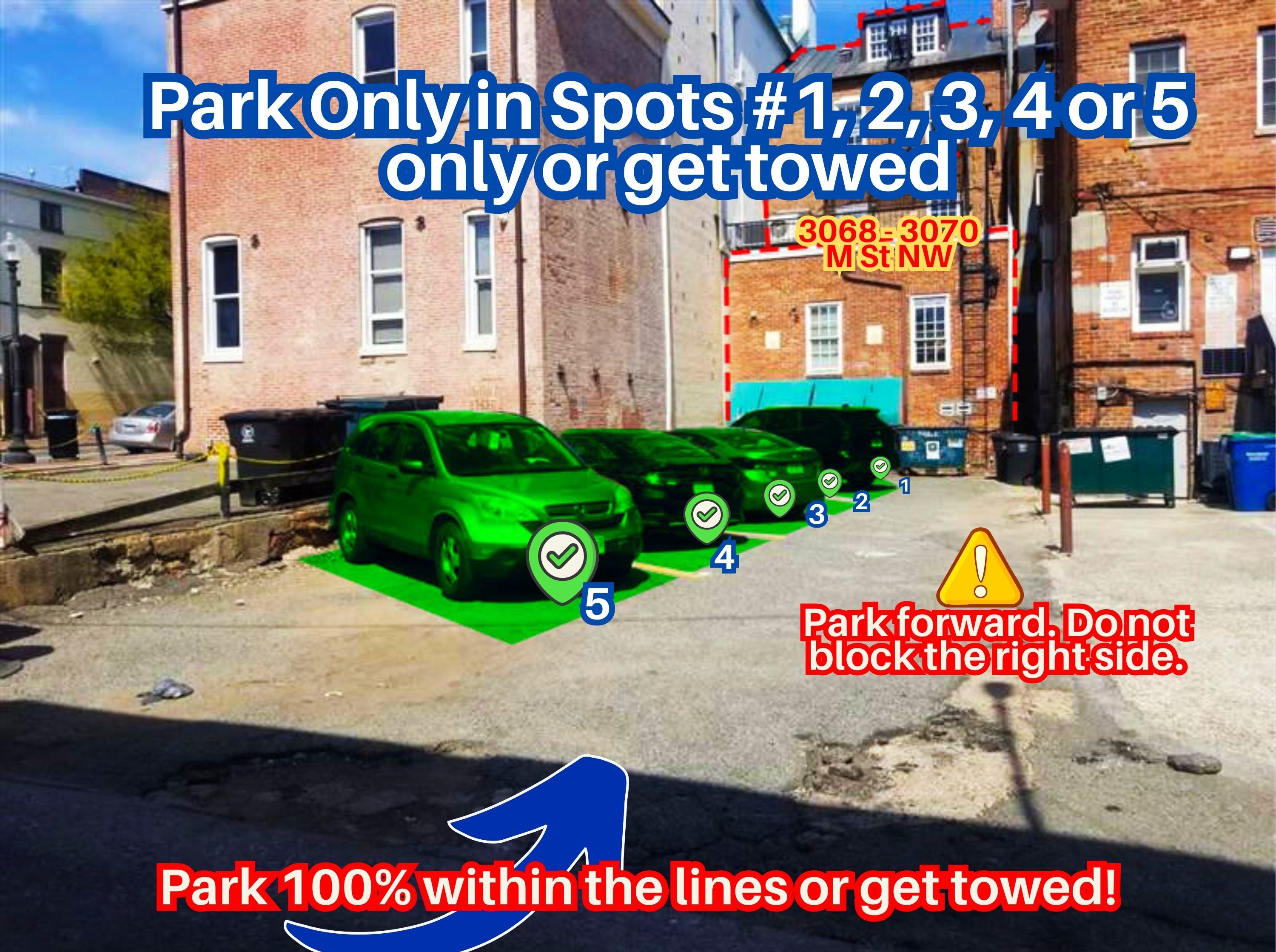 Photo of 3070 M St. NW - Spots #1, 2, 3, 4 or 5 Only