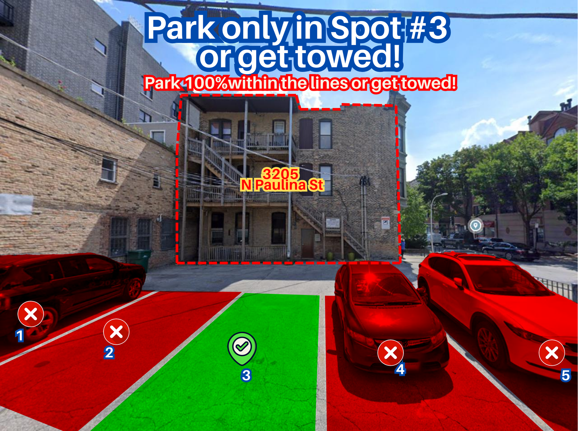 Photo of 3205 N Paulina St. - Spot #3 Only