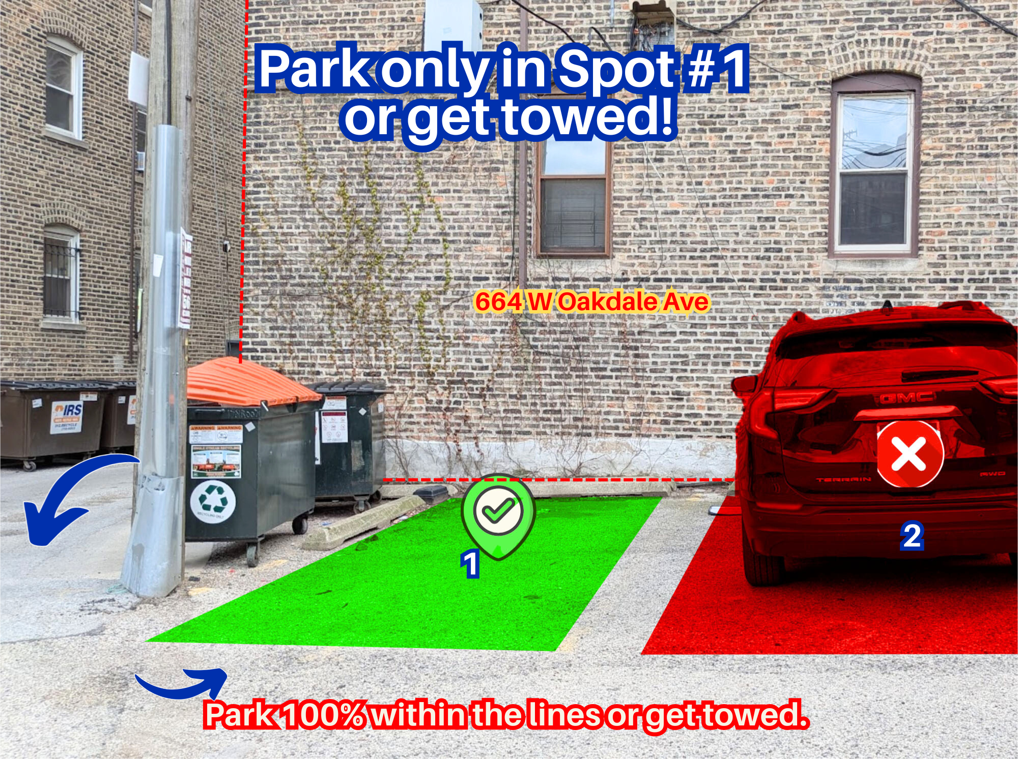 Photo of 2935 N Clark St. - Spot #1 Only