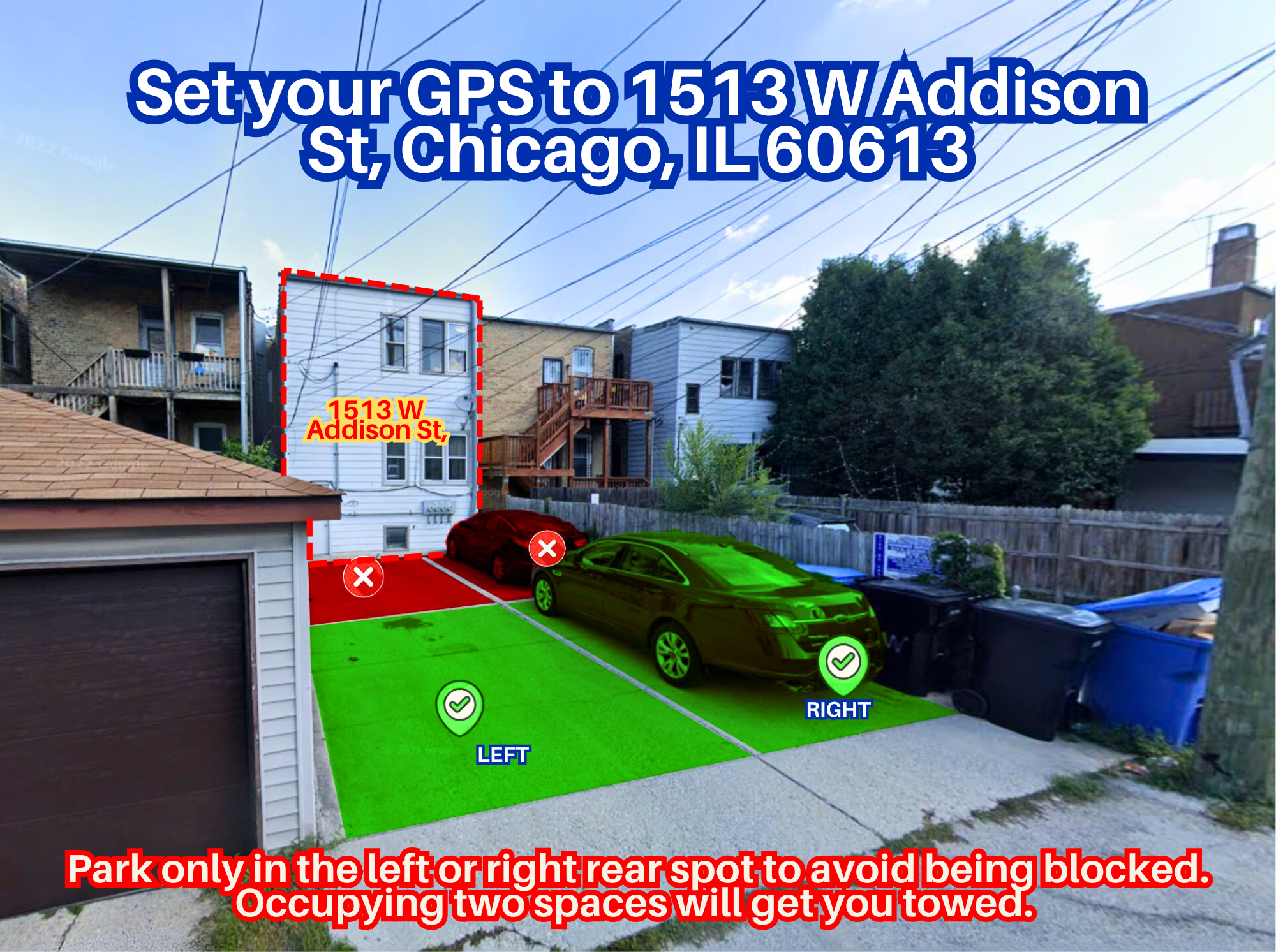 Photo of 1513 W Addison St. - Left or Right Spot Only