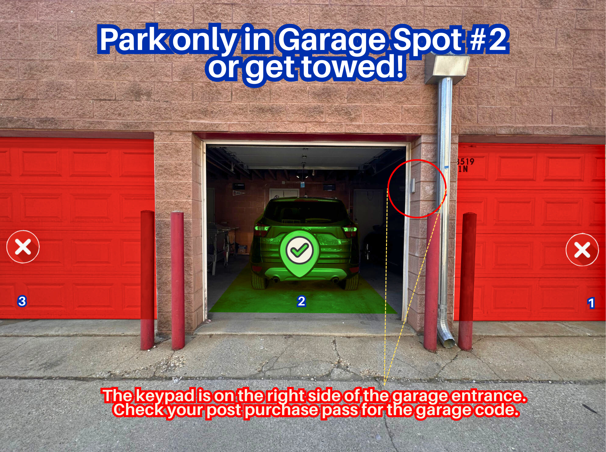 Photo of 3519 N Sheffield Ave. - Garage Spot #2 Only