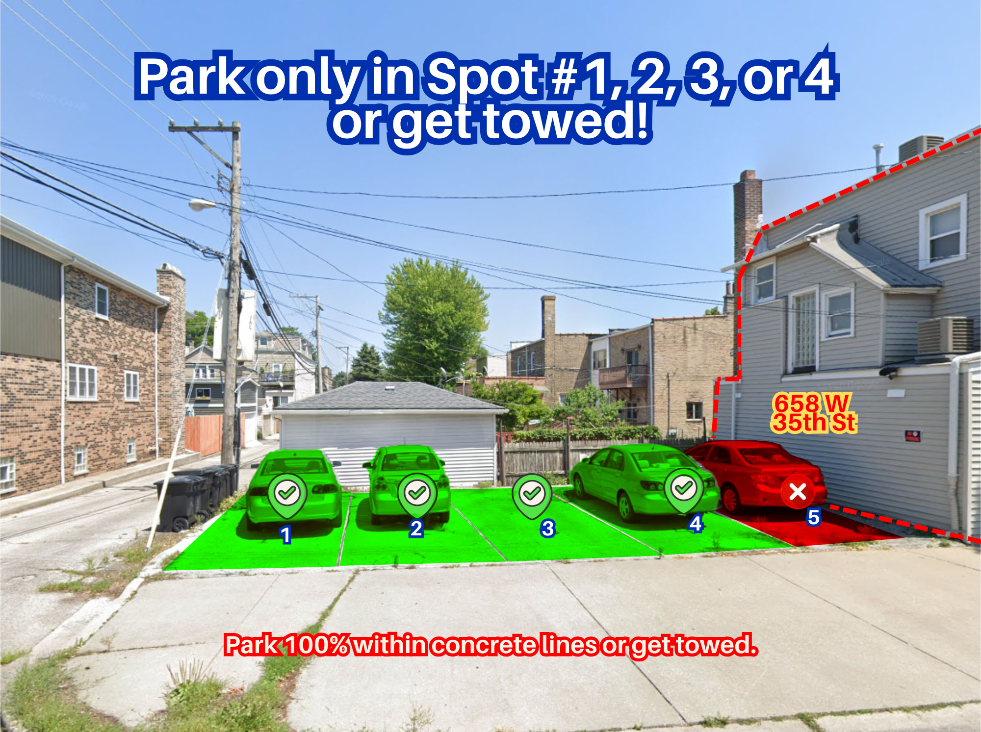 Photo of 658 W 35th St. - Spot #1, 2, 3, or 4 Only