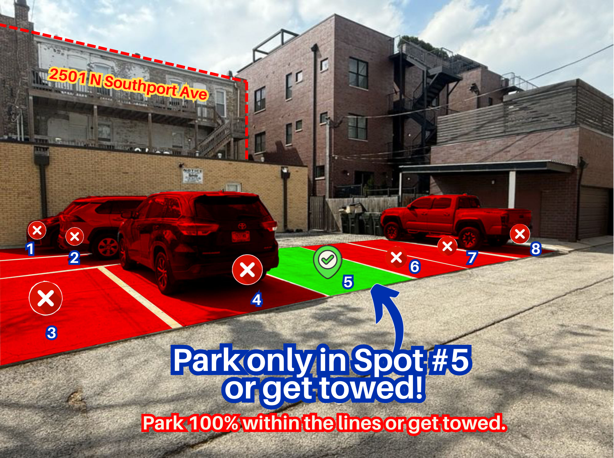 Photo of 2501 N Southport Ave. - Spot #5 Only