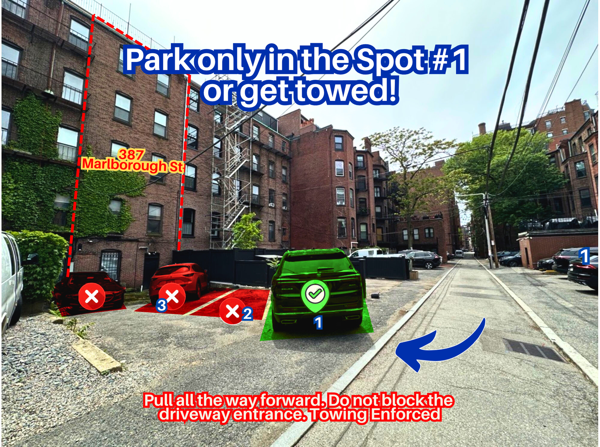 Photo of 387 Marlborough St. - Spot #1 Only