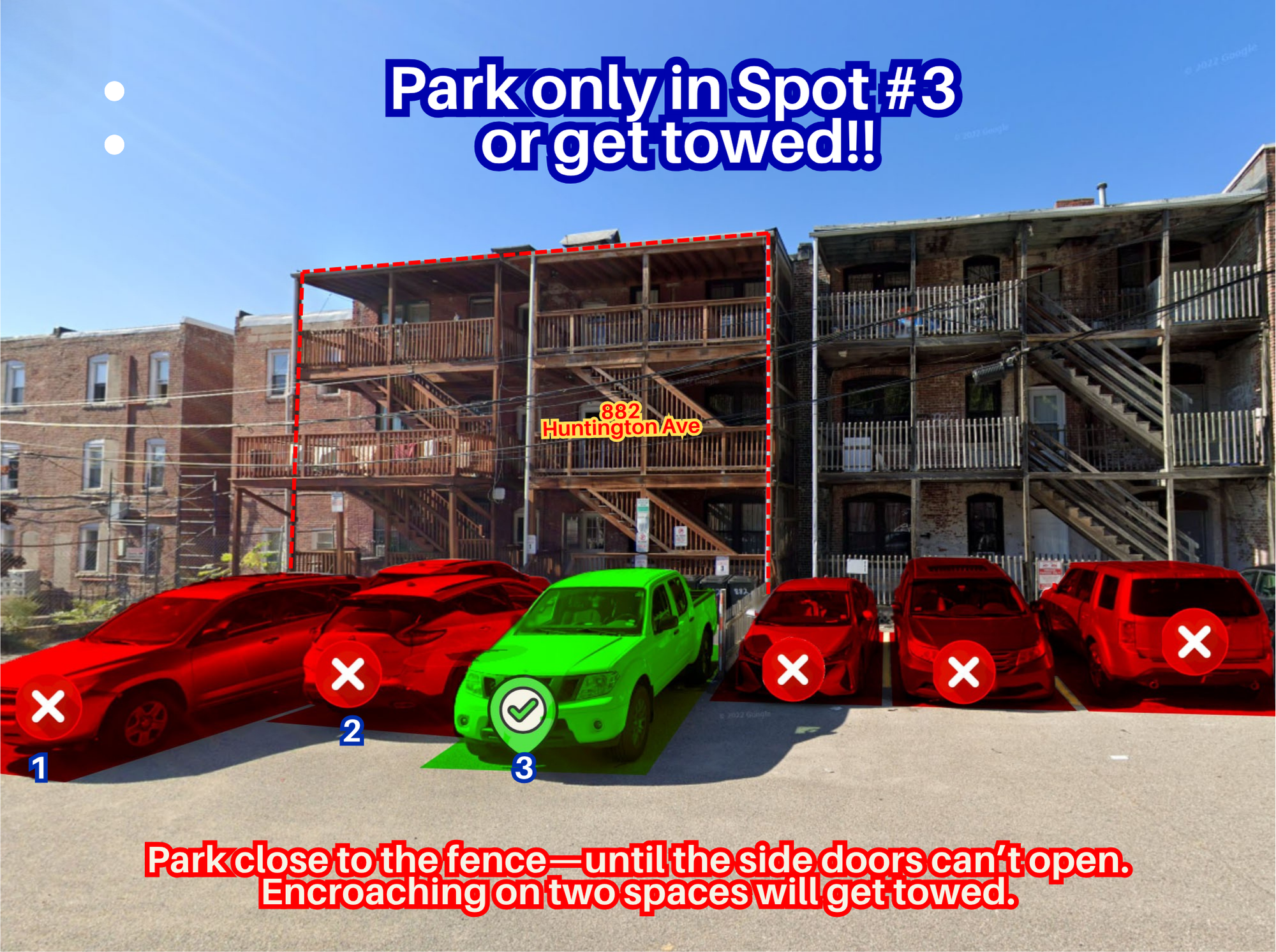 Photo of 882 Huntington Ave. - Spot #3 Only