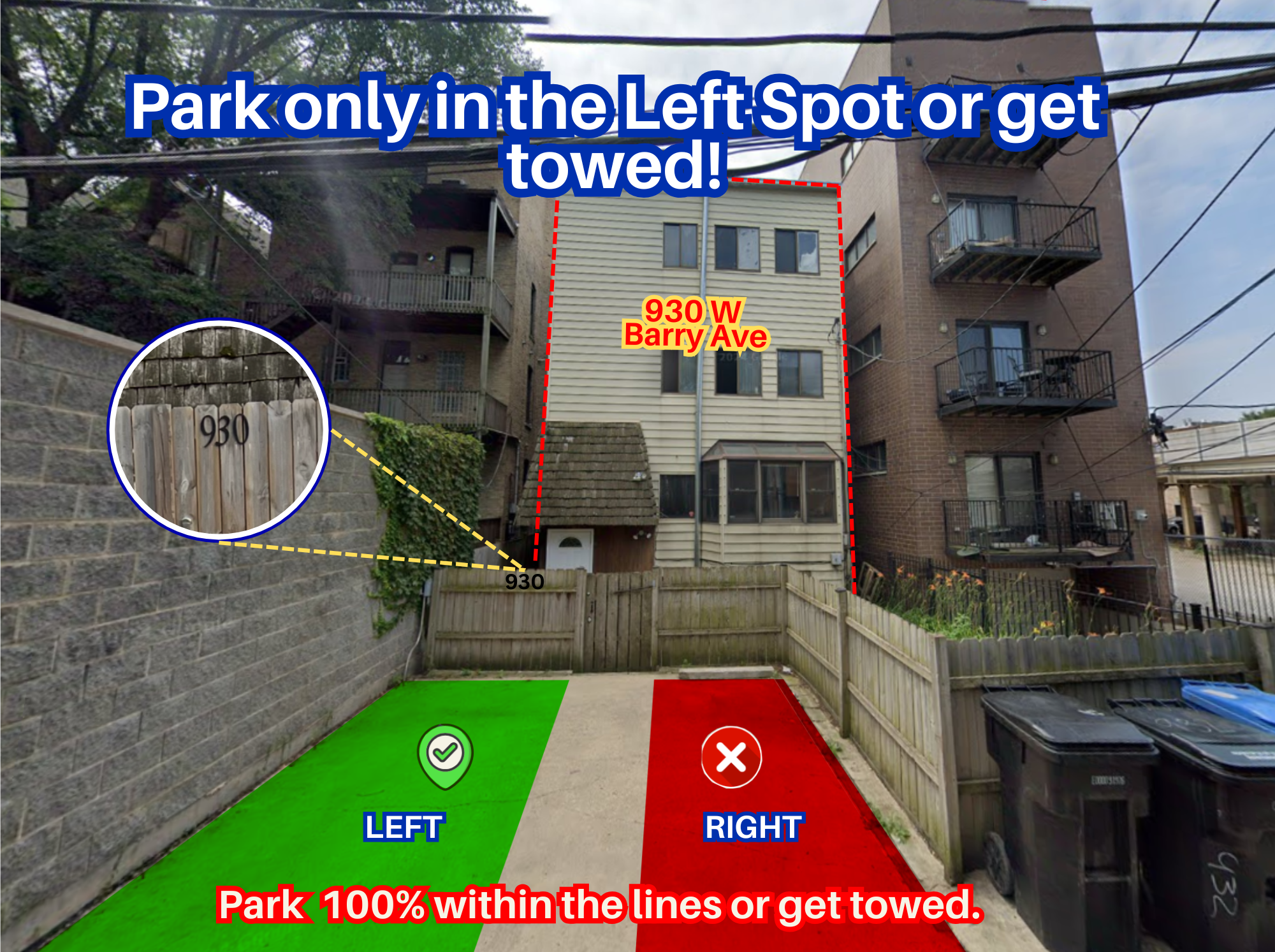 Photo of 930 W Barry Ave. - Left Spot Only