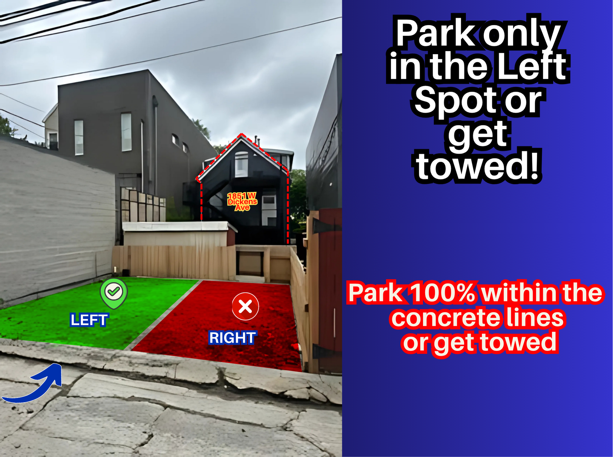 Photo of 1851 W Dickens Ave. - Left Spot Only