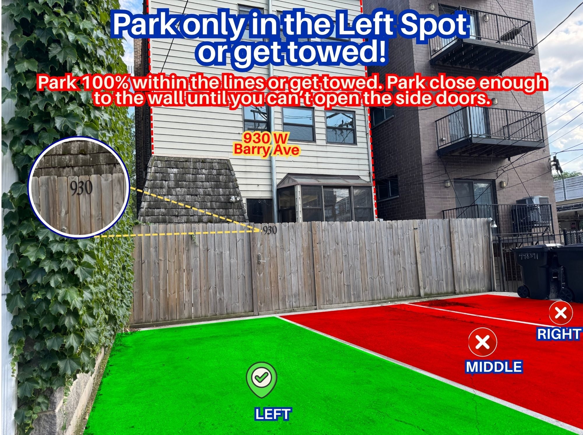 Photo of 930 W Barry Ave. - Left Spot Only