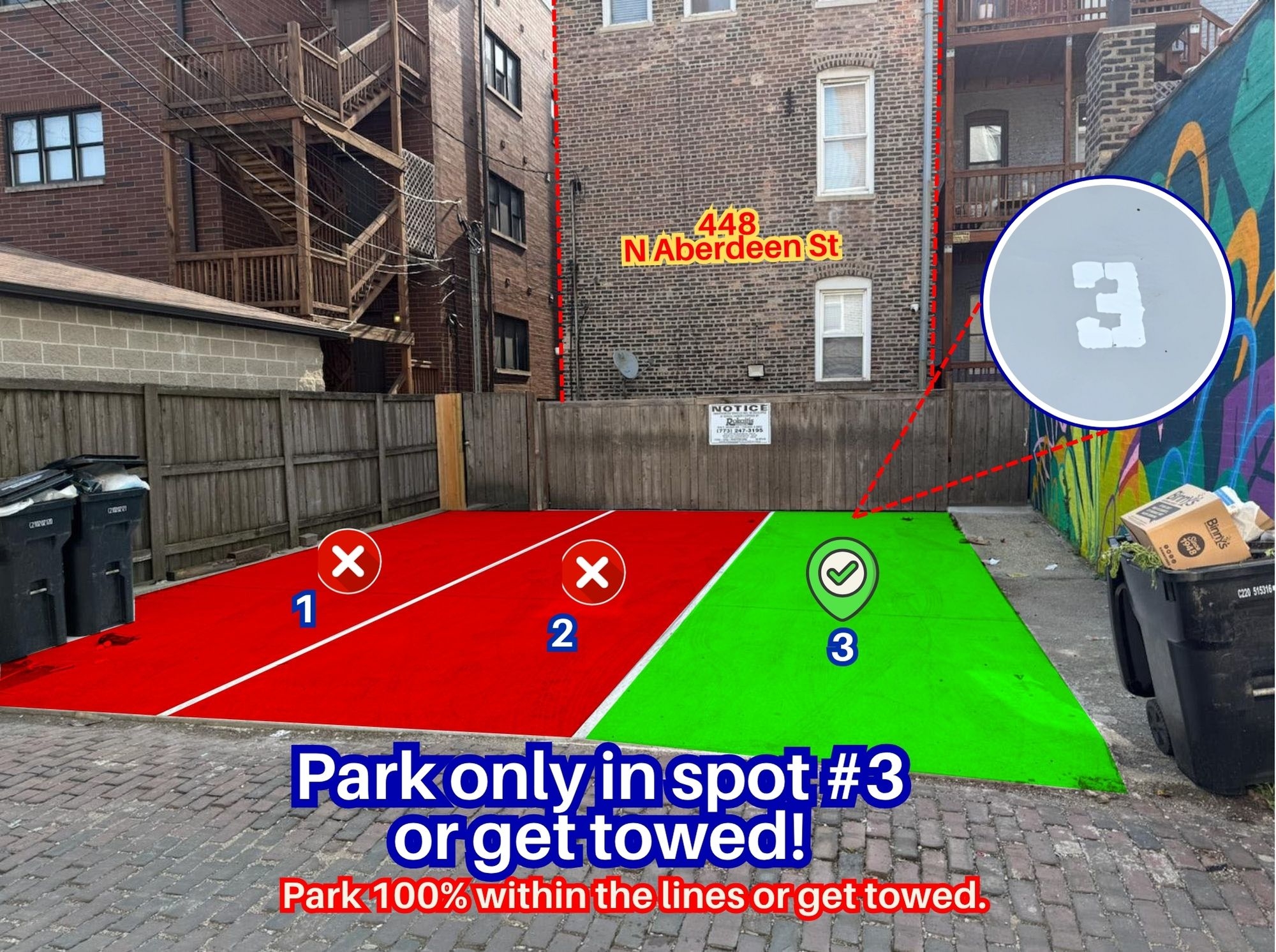 Photo of 448 N Aberdeen St. - Spot #3 Only