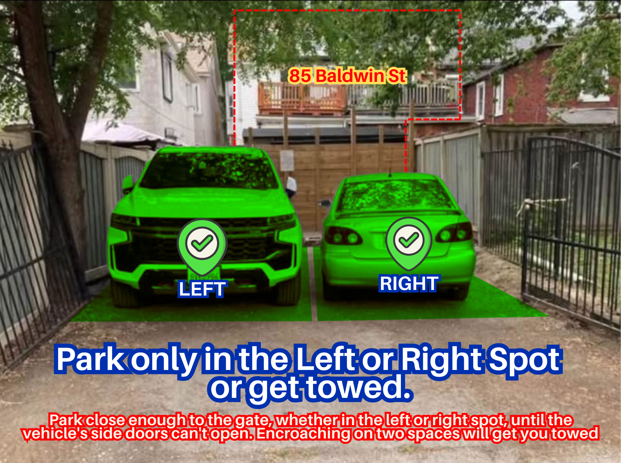 Photo of 85 Baldwin St. - Left or Right Spot Only