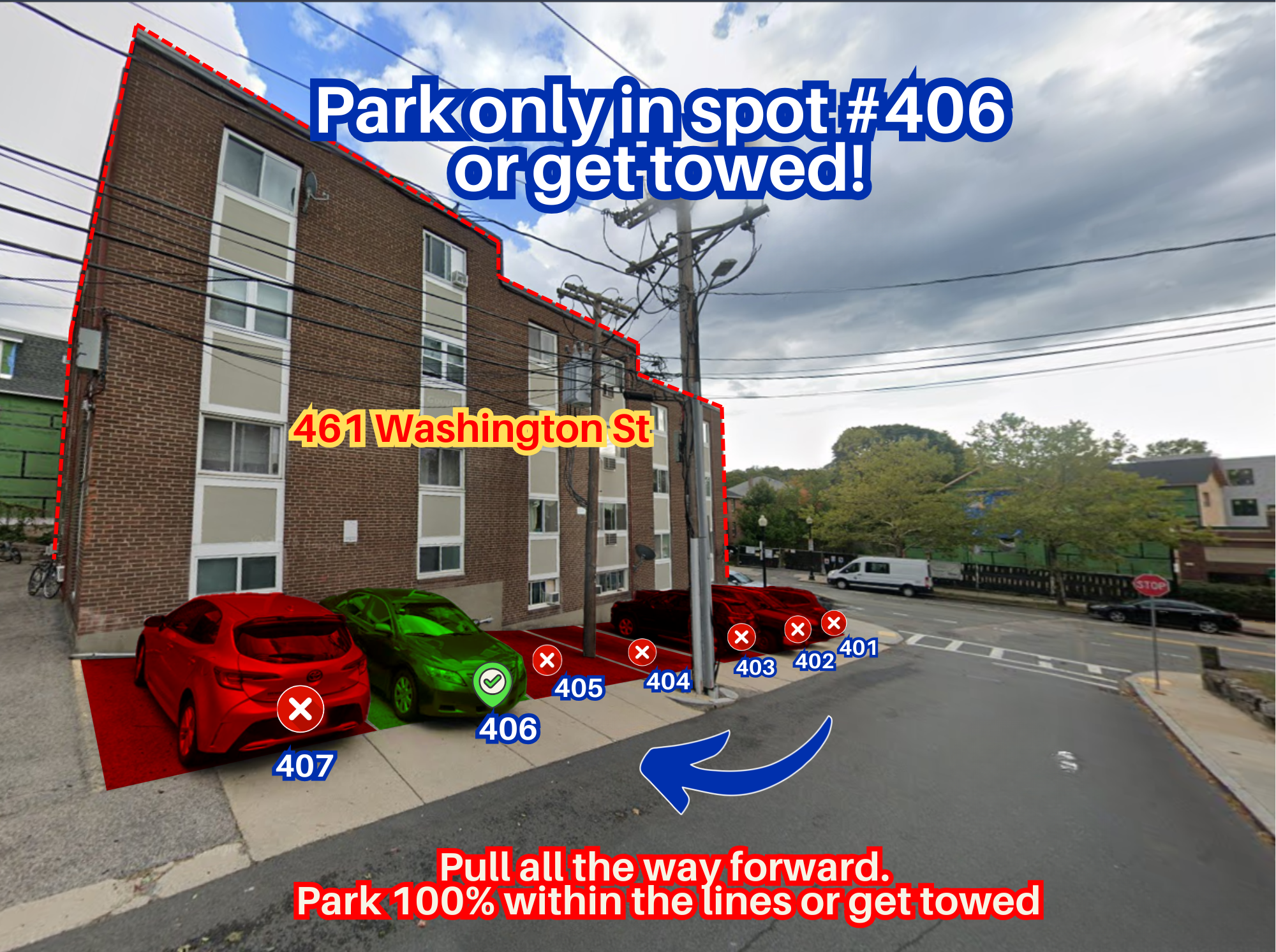 Photo of 461 Washington St. - Spot #406 Only