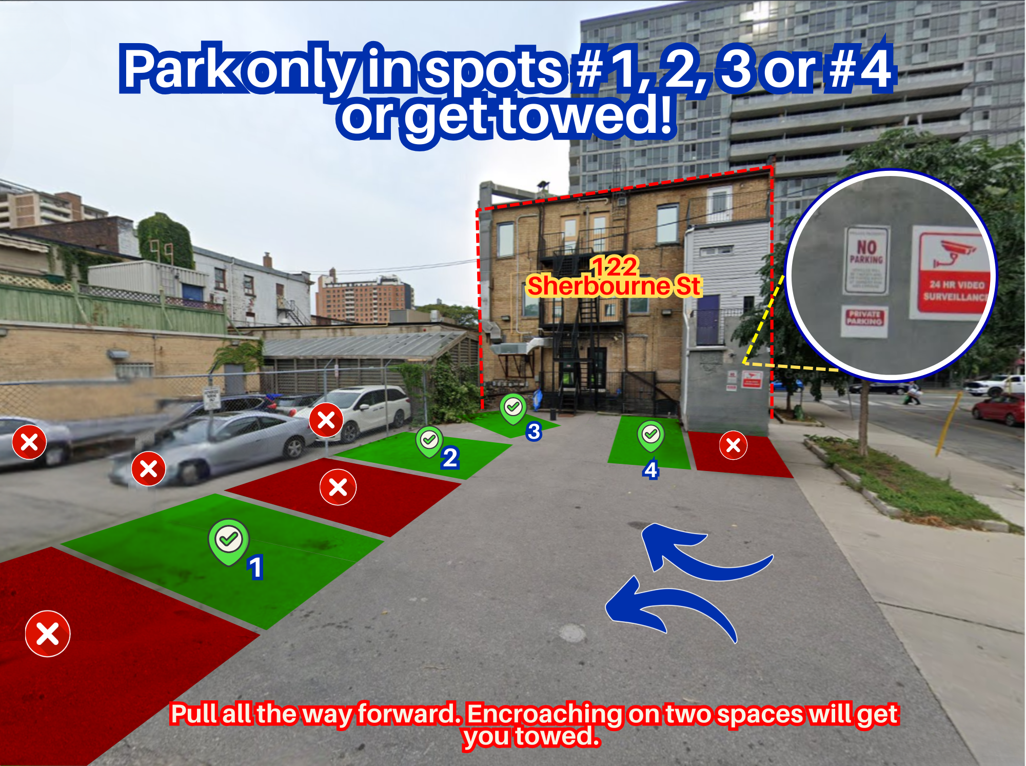 Photo of 122 Sherbourne St. - Spots #1, 2, 3 or #4 Only