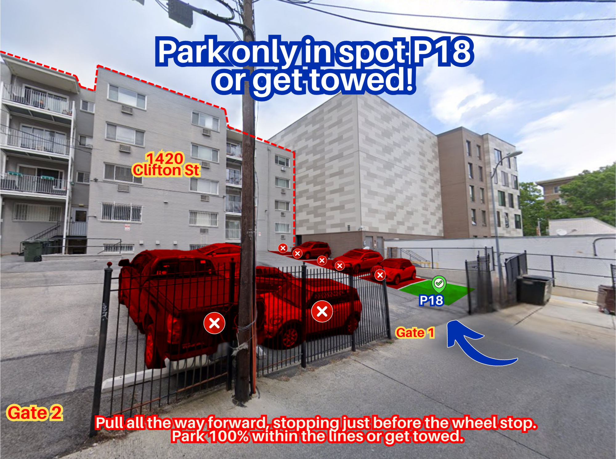 Photo of 1420 Clifton St. NW - Spot P18 Only