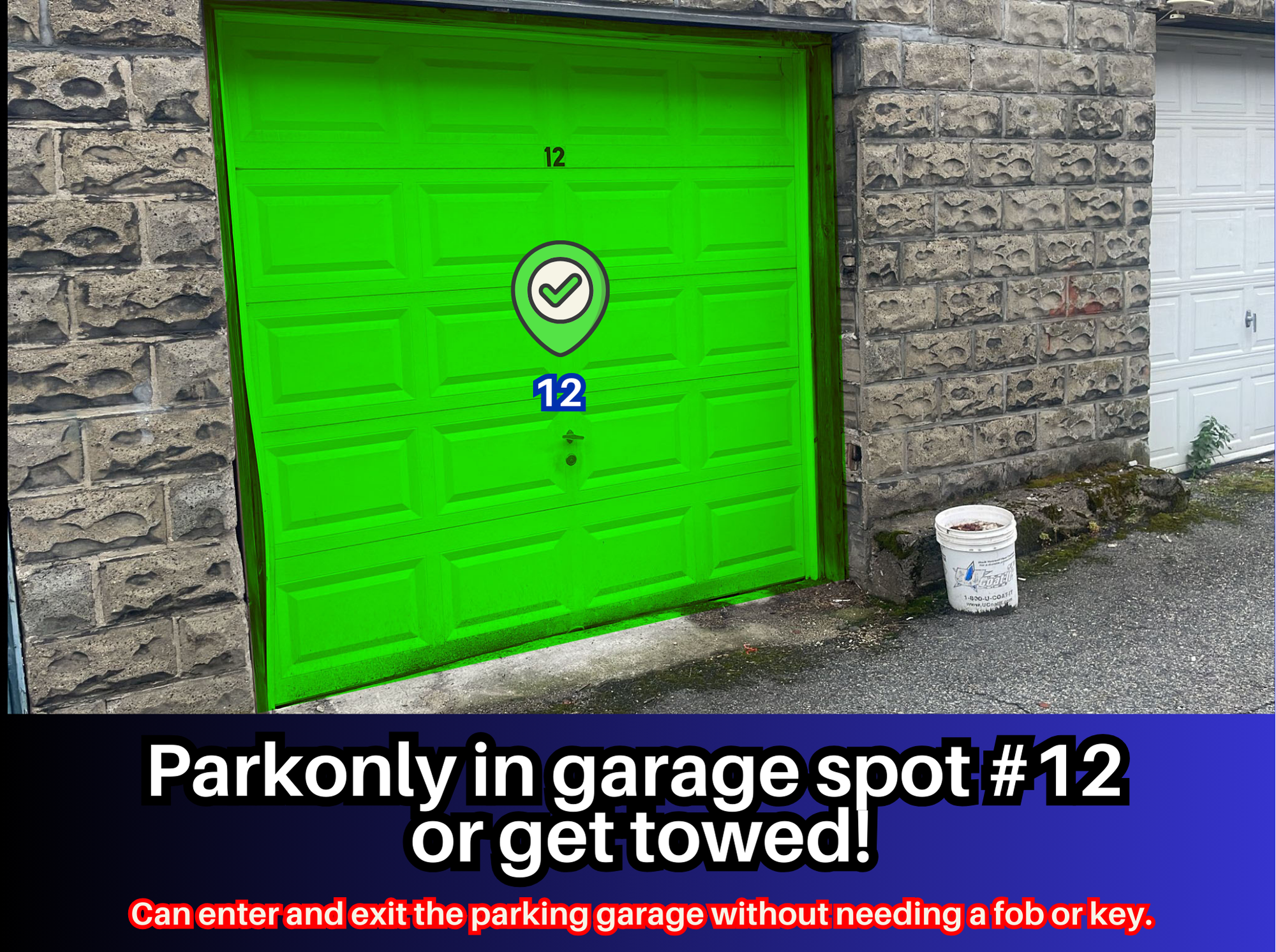 Photo of 54-76 Egmont St. (61 Thatcher St.) - Garage Spot #12 Only