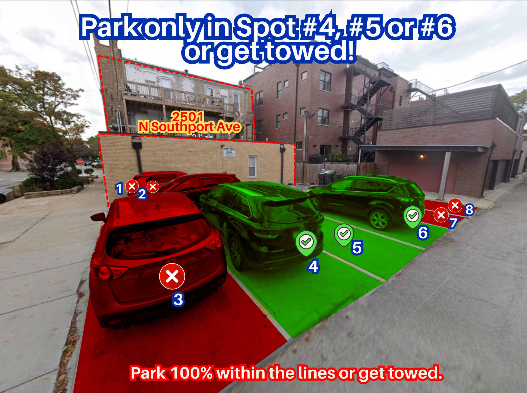 Photo of 2501 N Southport Ave. - Spots #4, #5 or #6 Only