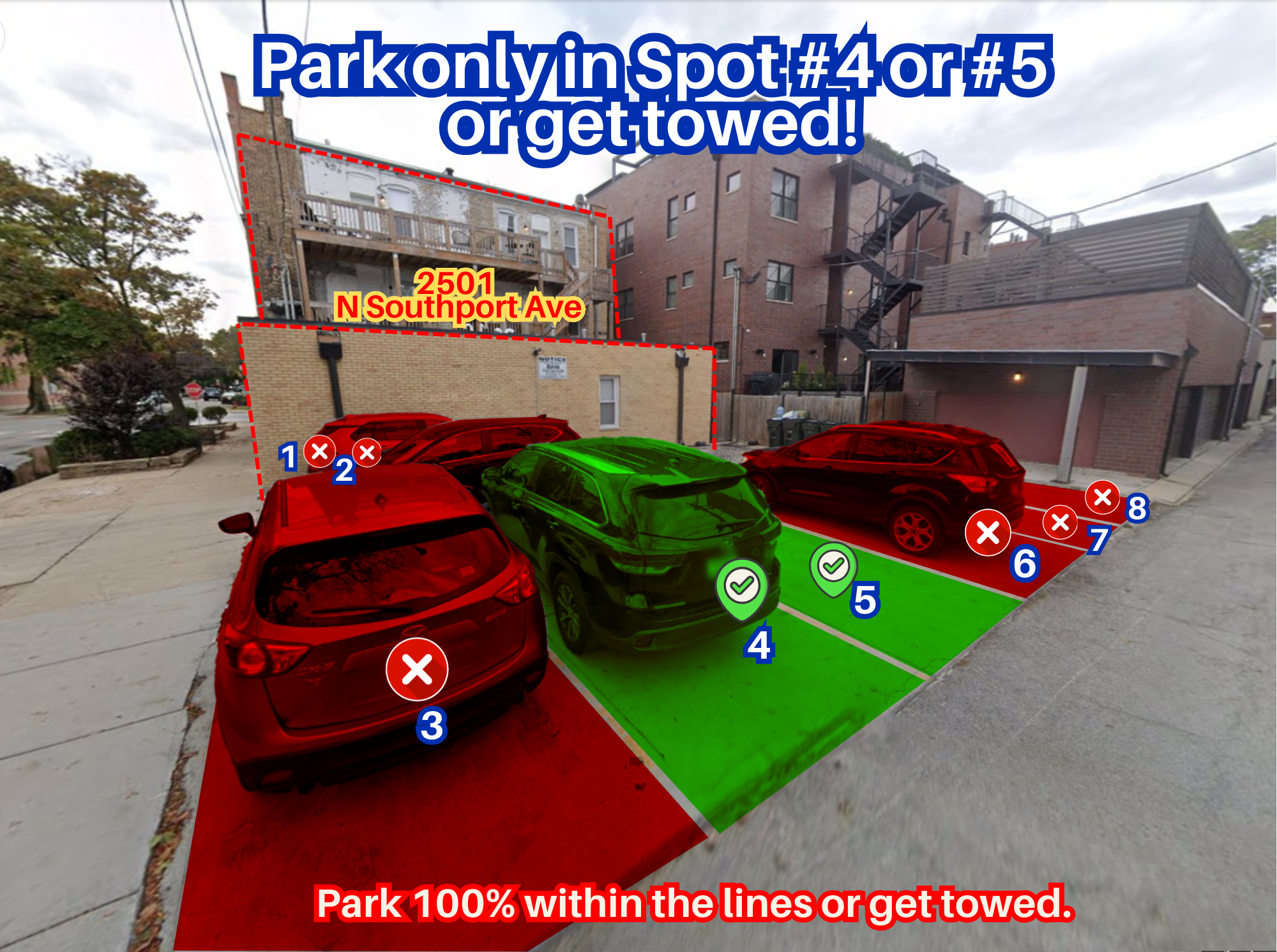 Photo of 2501 N Southport Ave. - Spots #4 or #5 Only
