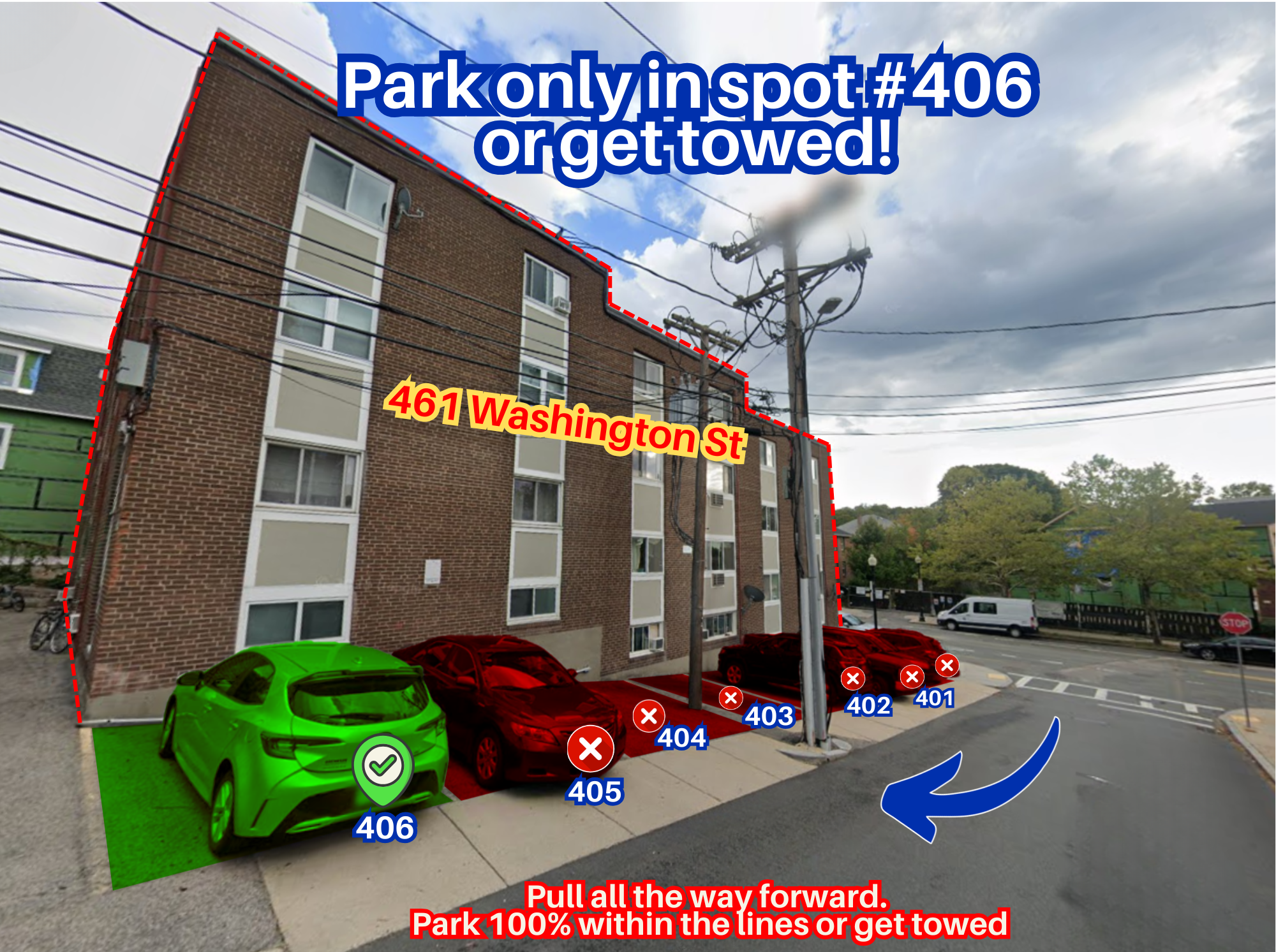 Photo of 461 Washington St. - Spot #406 Only