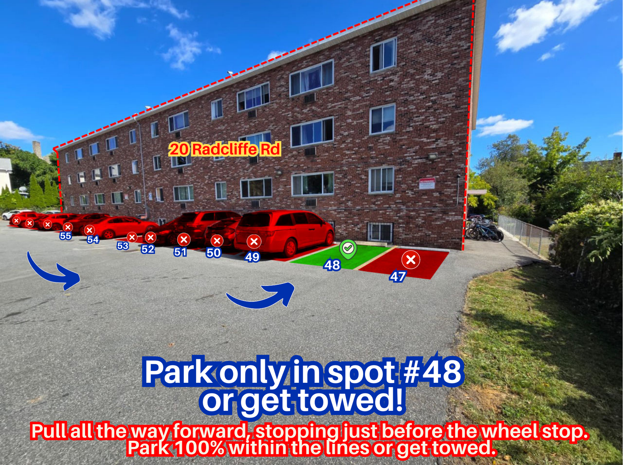 Photo of 20 Radcliffe Rd. - Spot #48 Only