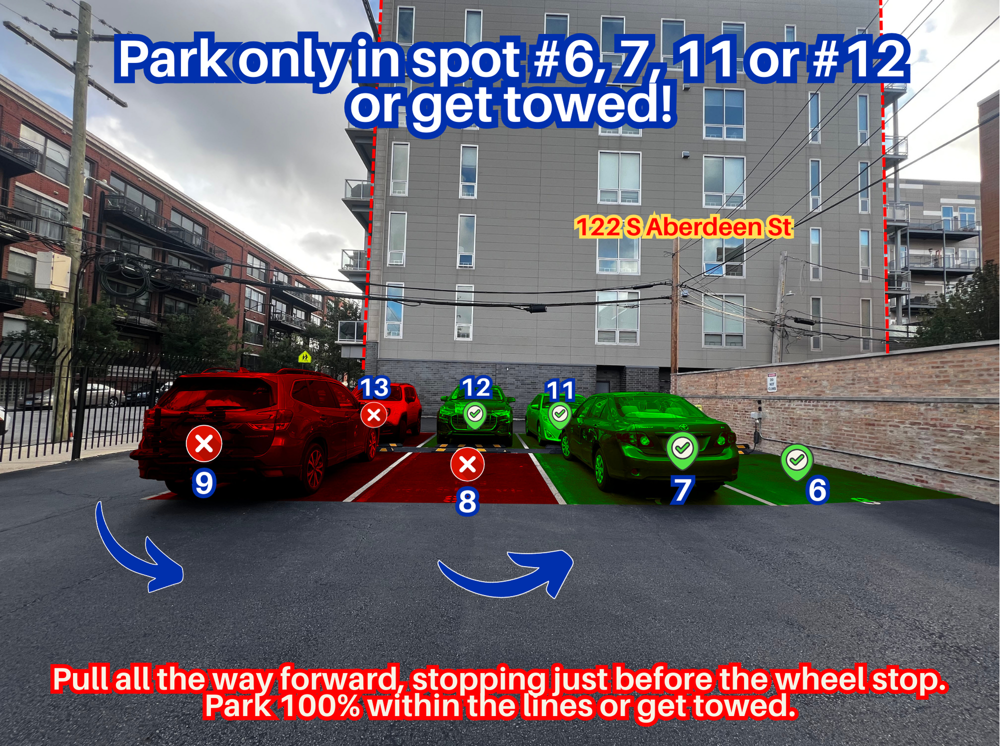 Photo of 114 S Aberdeen St. - Spot #6, 7, 11 or #12 Only