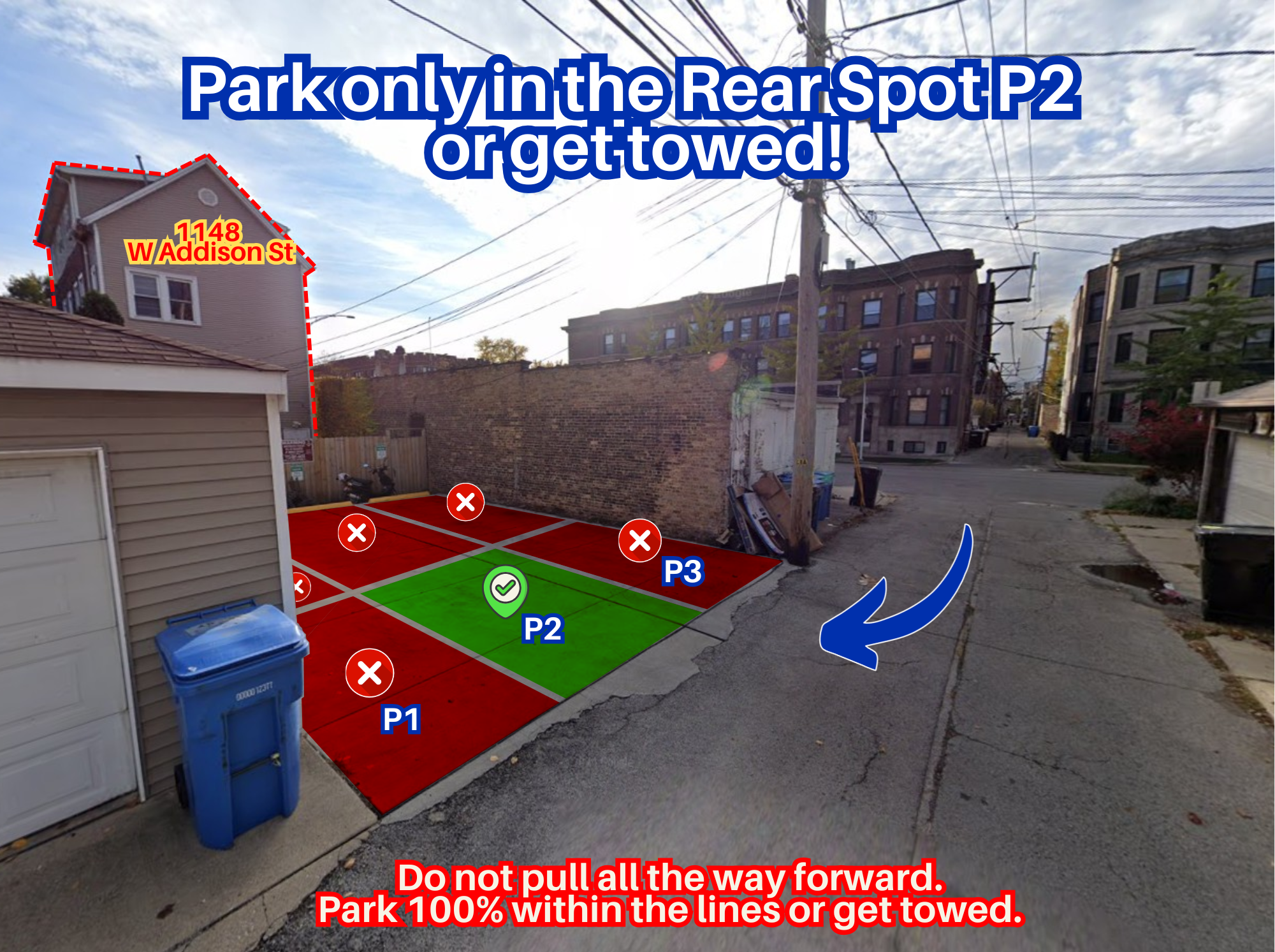 Photo of 1148 W Addison St. - Rear Spot P2 Only