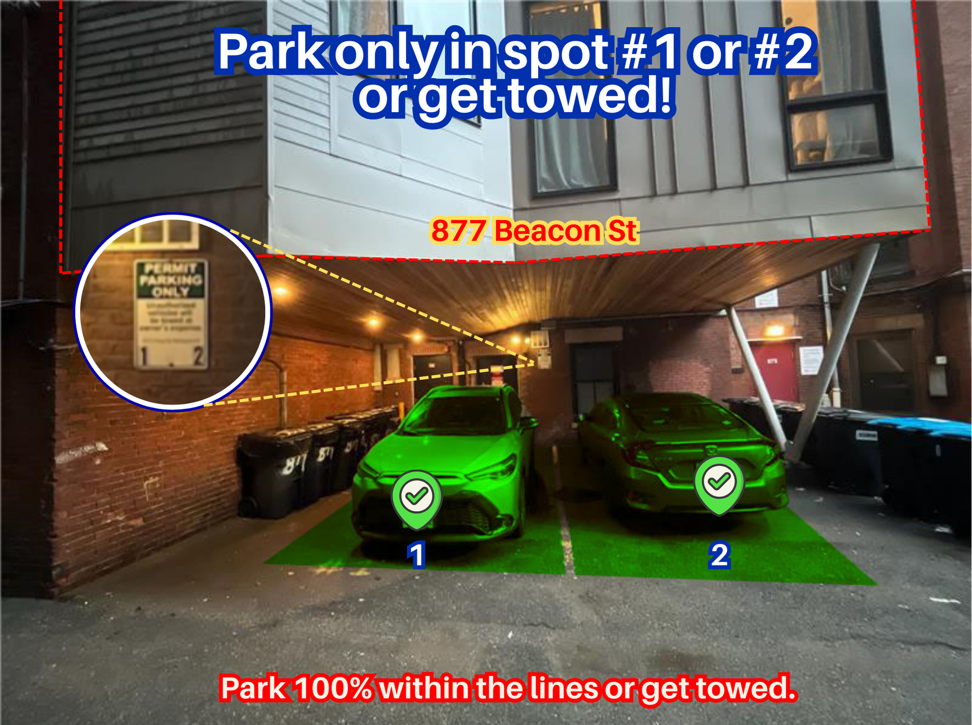 Photo of 877 Beacon St. - Spot #1 or #2 Only