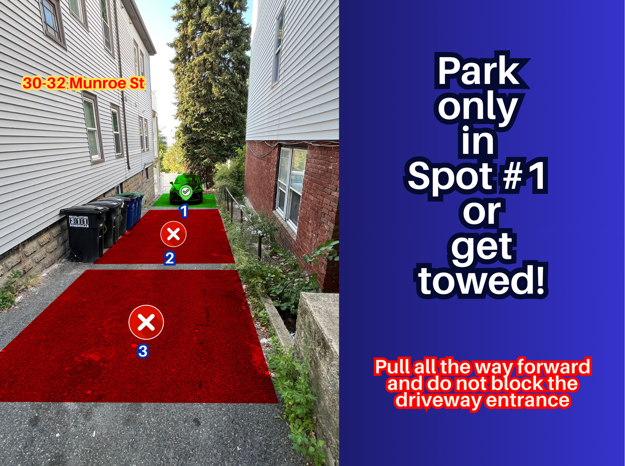 Photo of 32 Munroe St. - Driveway Spot #1 Only