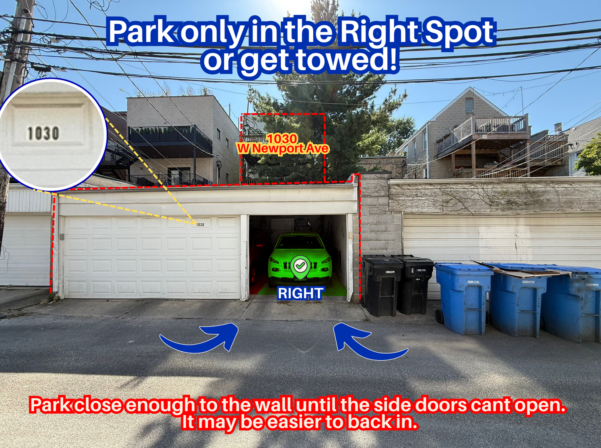 Photo of 1030 W Newport Ave. - Right Garage Spot Only