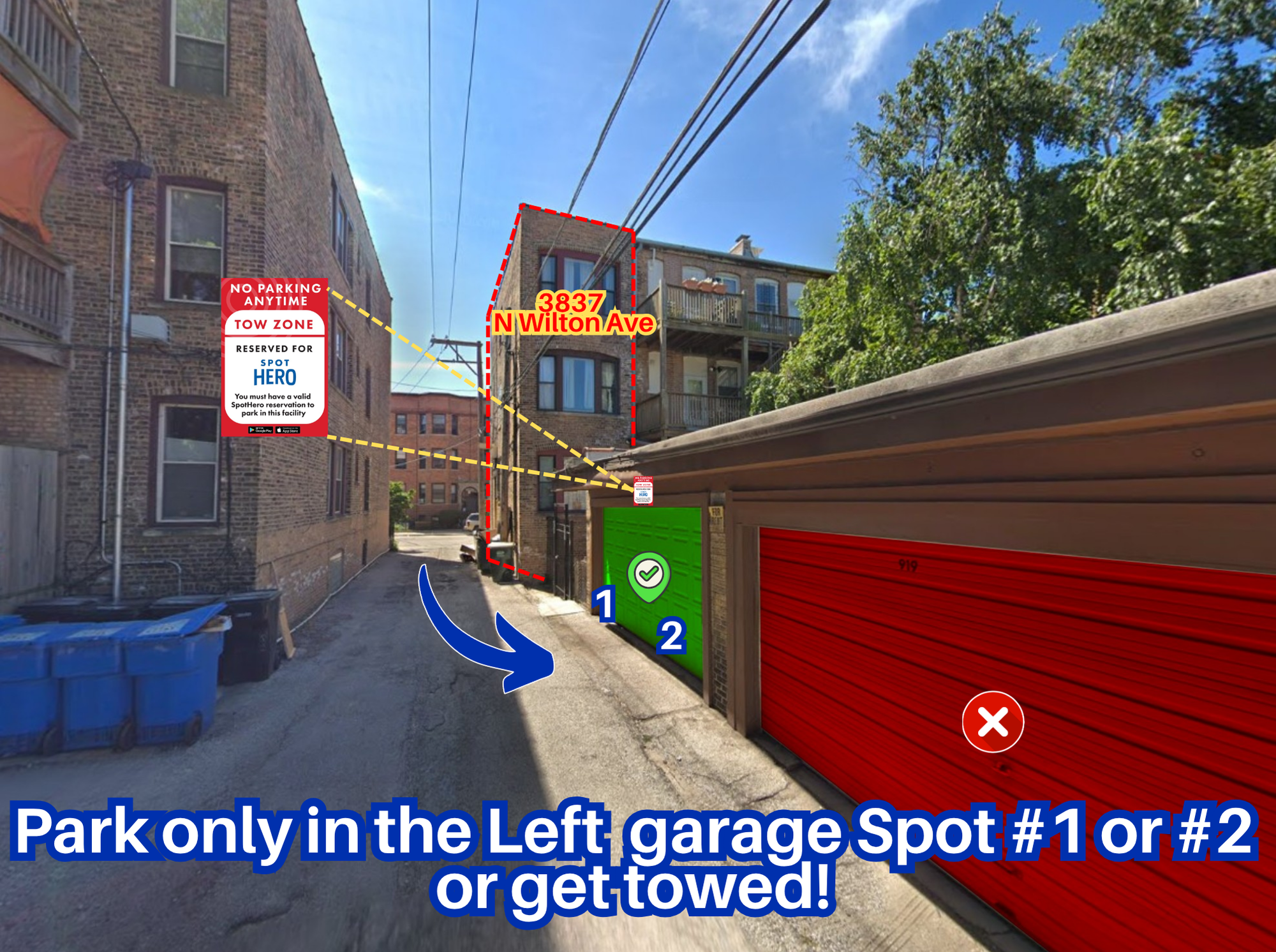 Photo of 919 W Sheridan Rd. - Left Garage Spot #1 or #2 Only