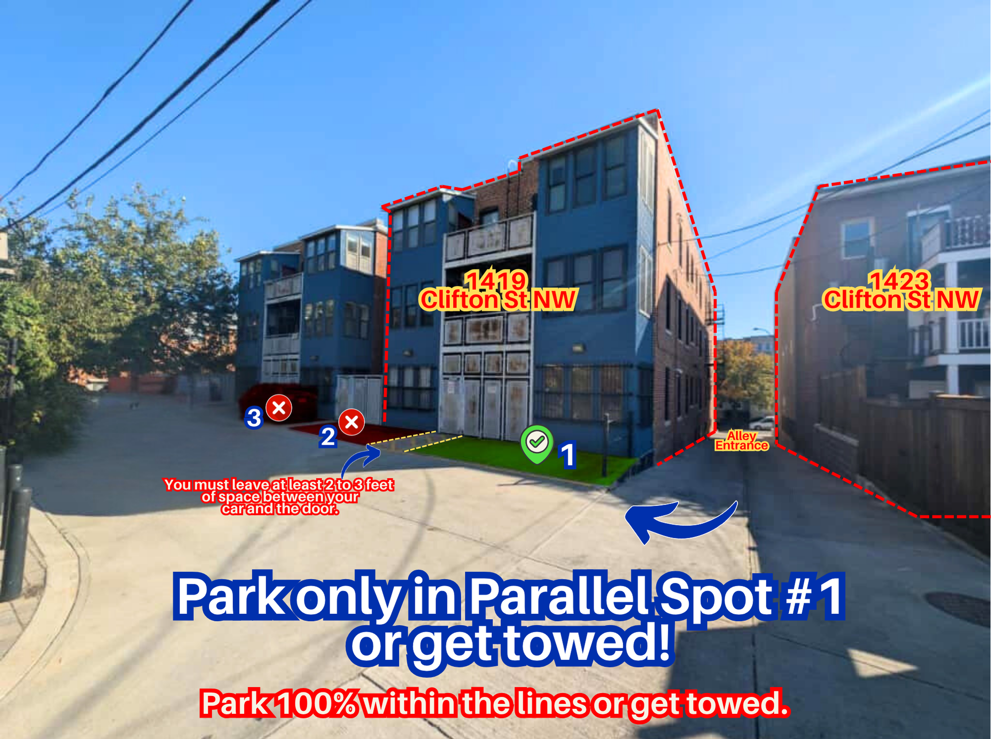 Photo of 1419 Clifton St. NW - Parallel Spot #1 Only