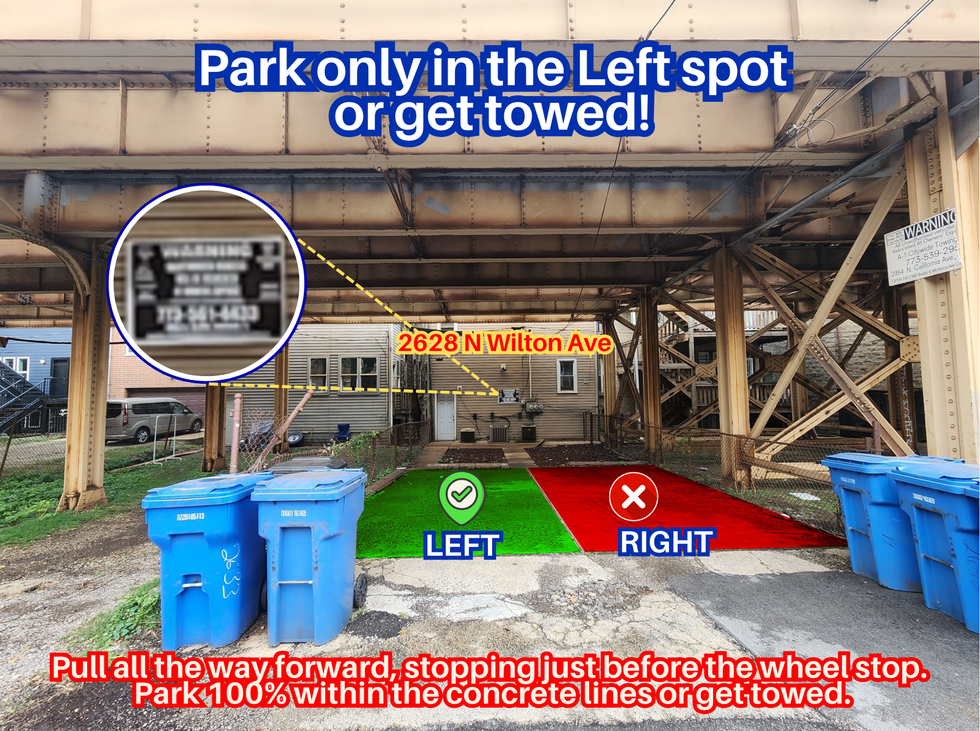 Photo of 2628 N Wilton Ave. - Left Spot Only