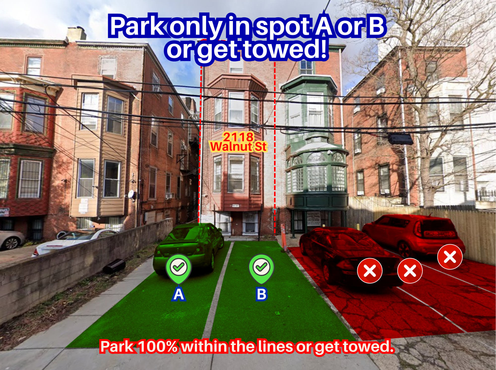 Photo of 2118 Walnut St. - Spot A or B Only