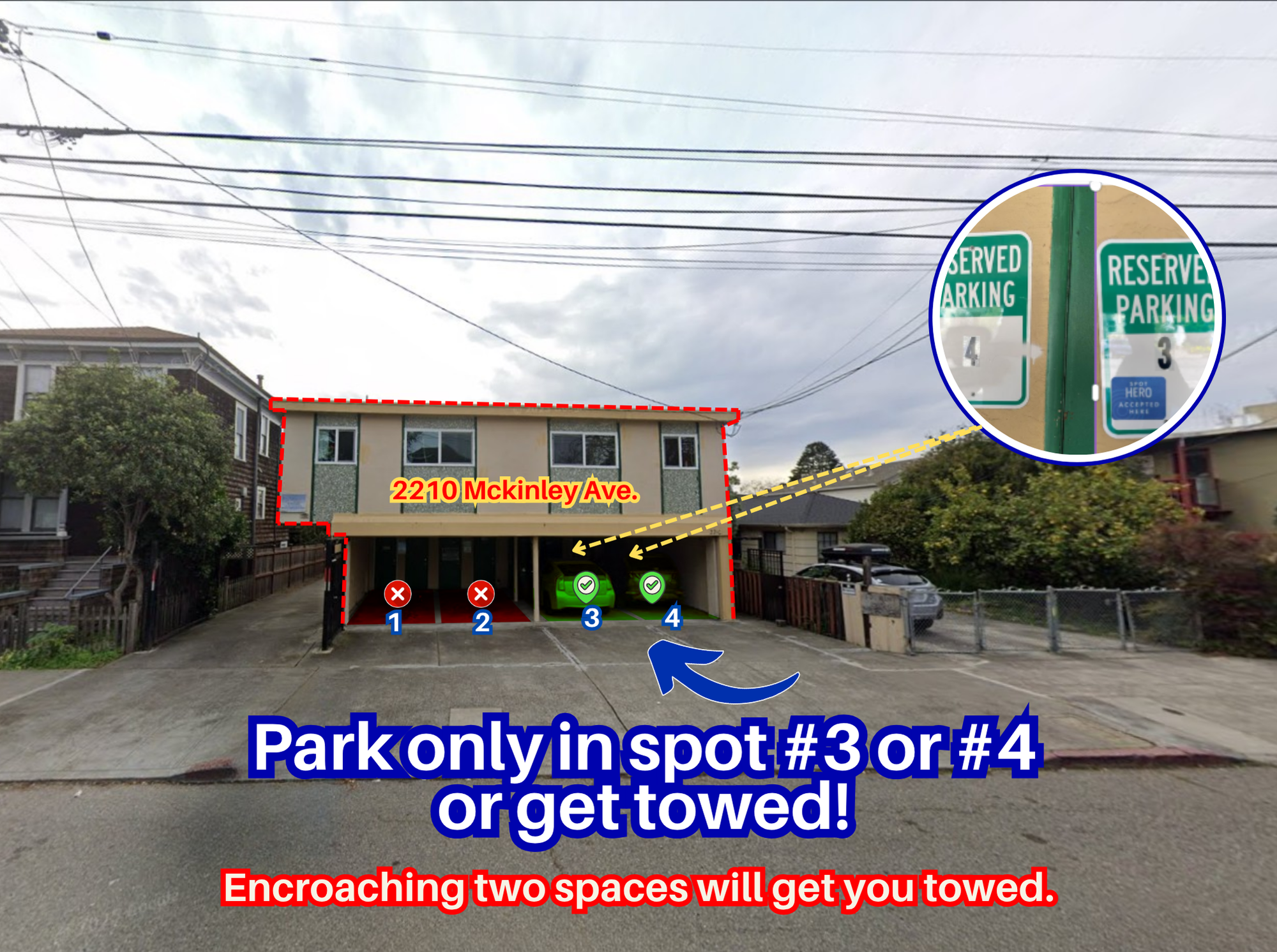 Photo of 2210 Mckinley Ave. - Carport Space #3 or #4 Only