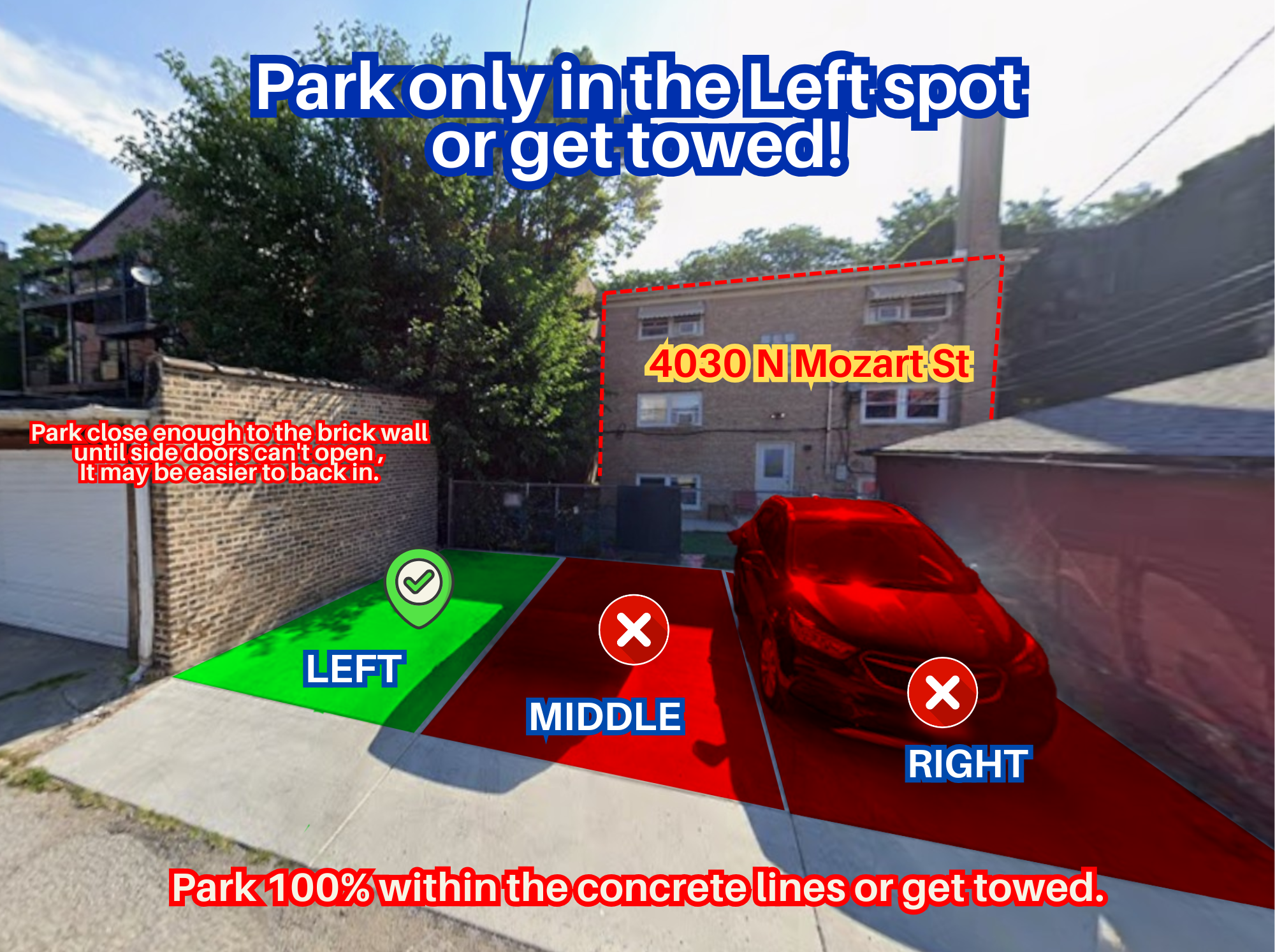 Photo of 4030 N Mozart St. - Left Spot Only