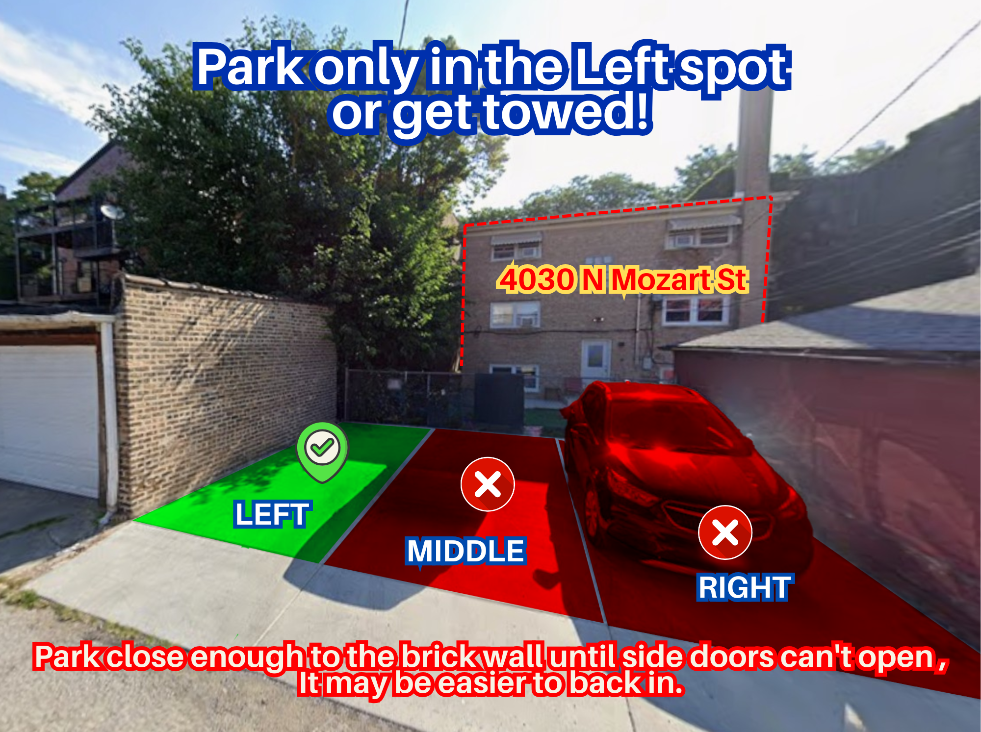 Photo of 4030 N Mozart St. - Left Spot Only