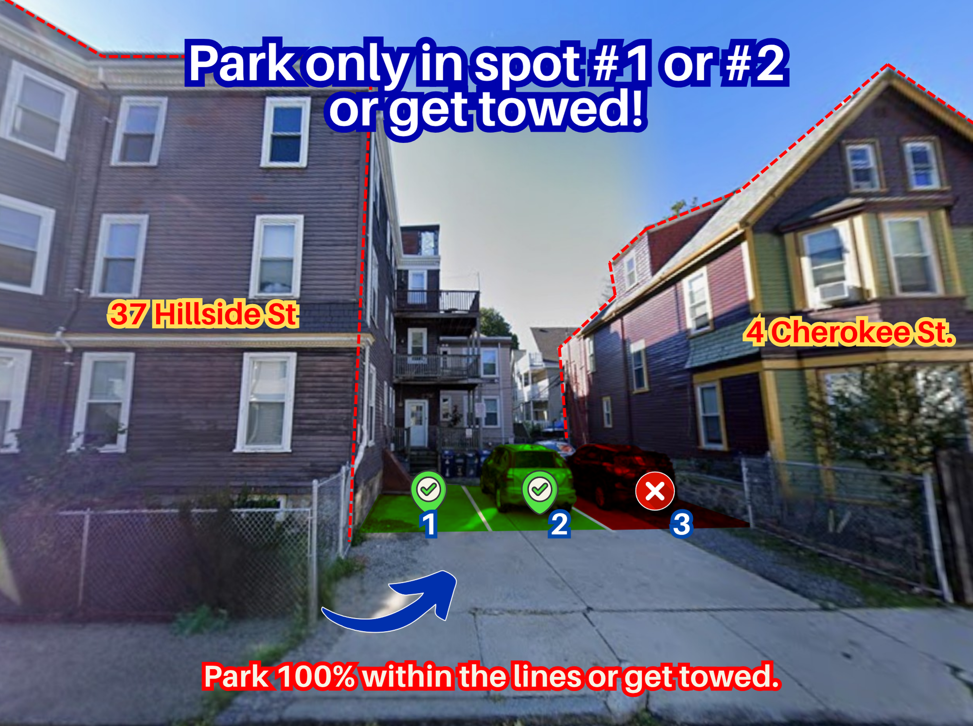 Photo of 37 Hillside St. - Spot #1 or #2 Only