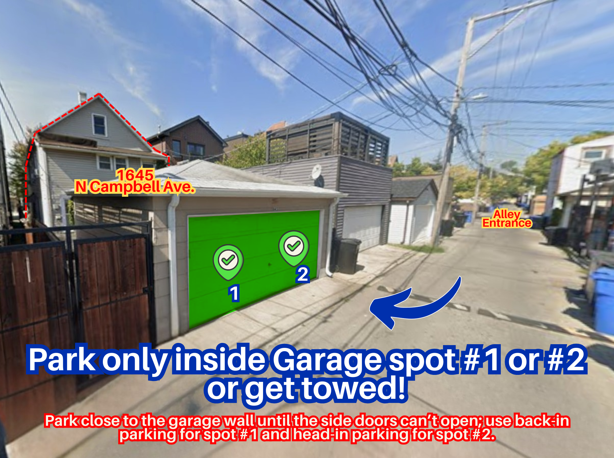 Photo of 1645 N Campbell Ave. - Garage Spot 1 or 2