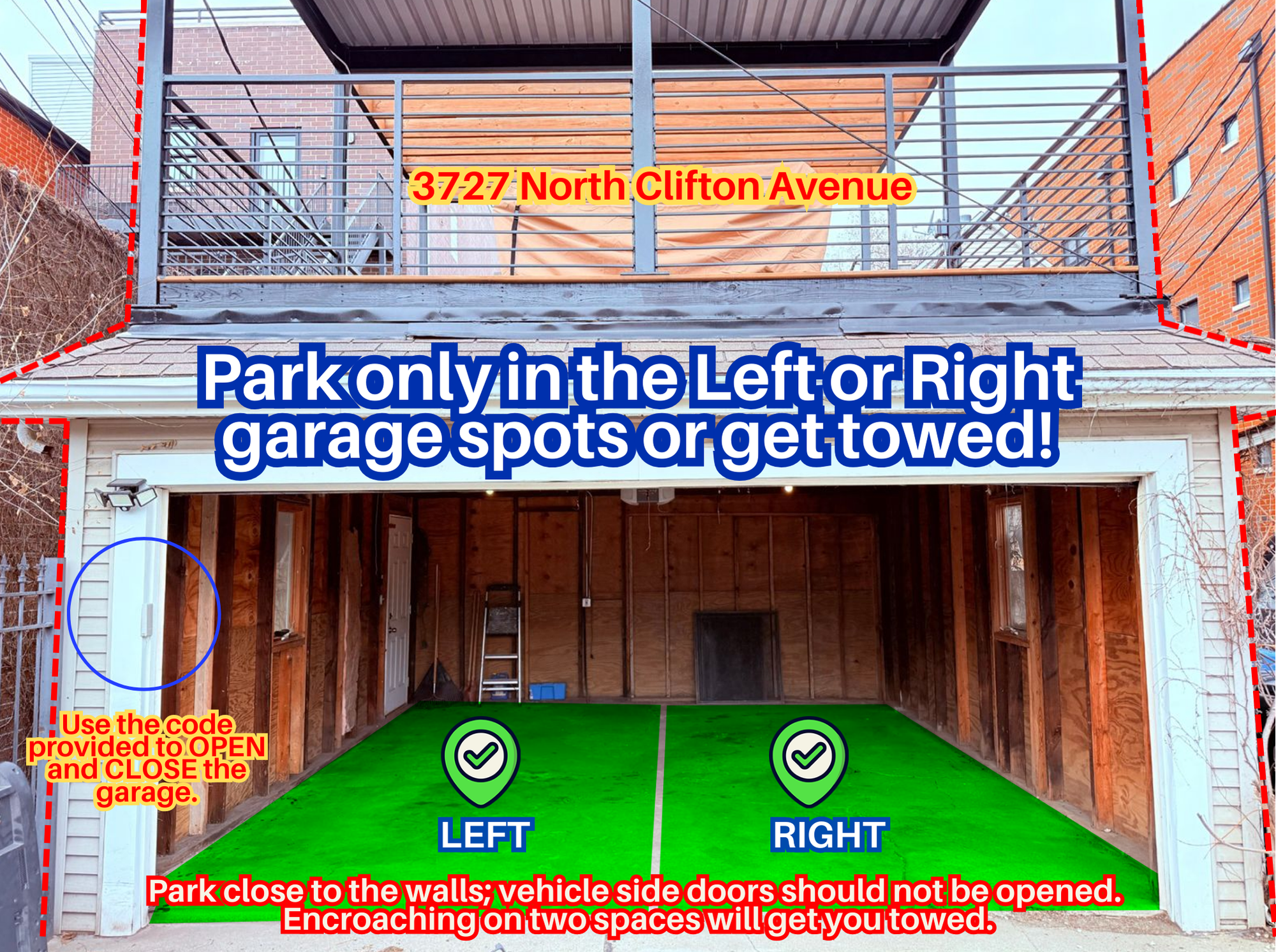 Photo of 3727 N Clifton Ave. - Left or Right Garage Spot
