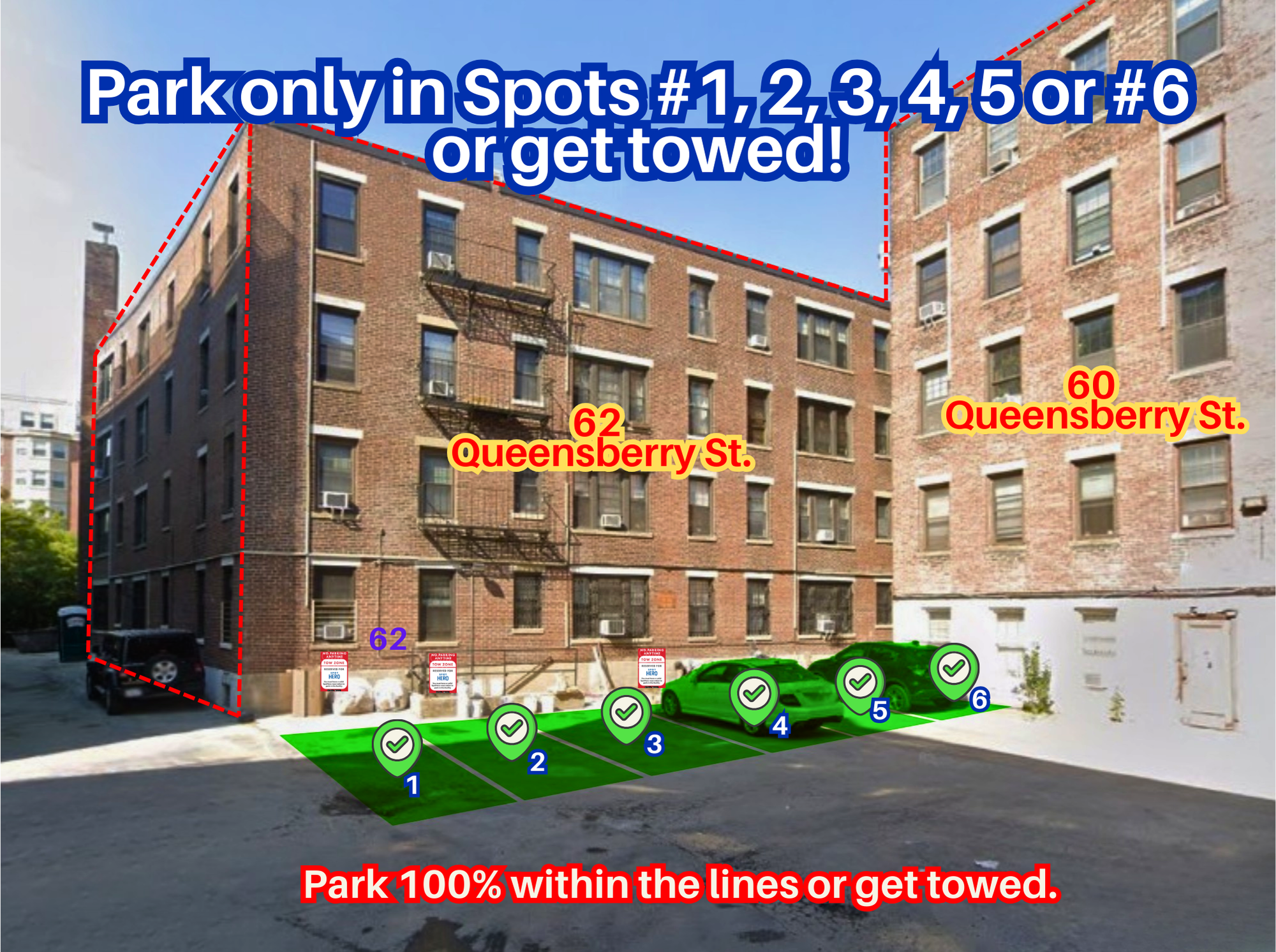 Photo of 62 Queensberry St. - Spots #1, 2, 3, 4, 5, or 6 Only