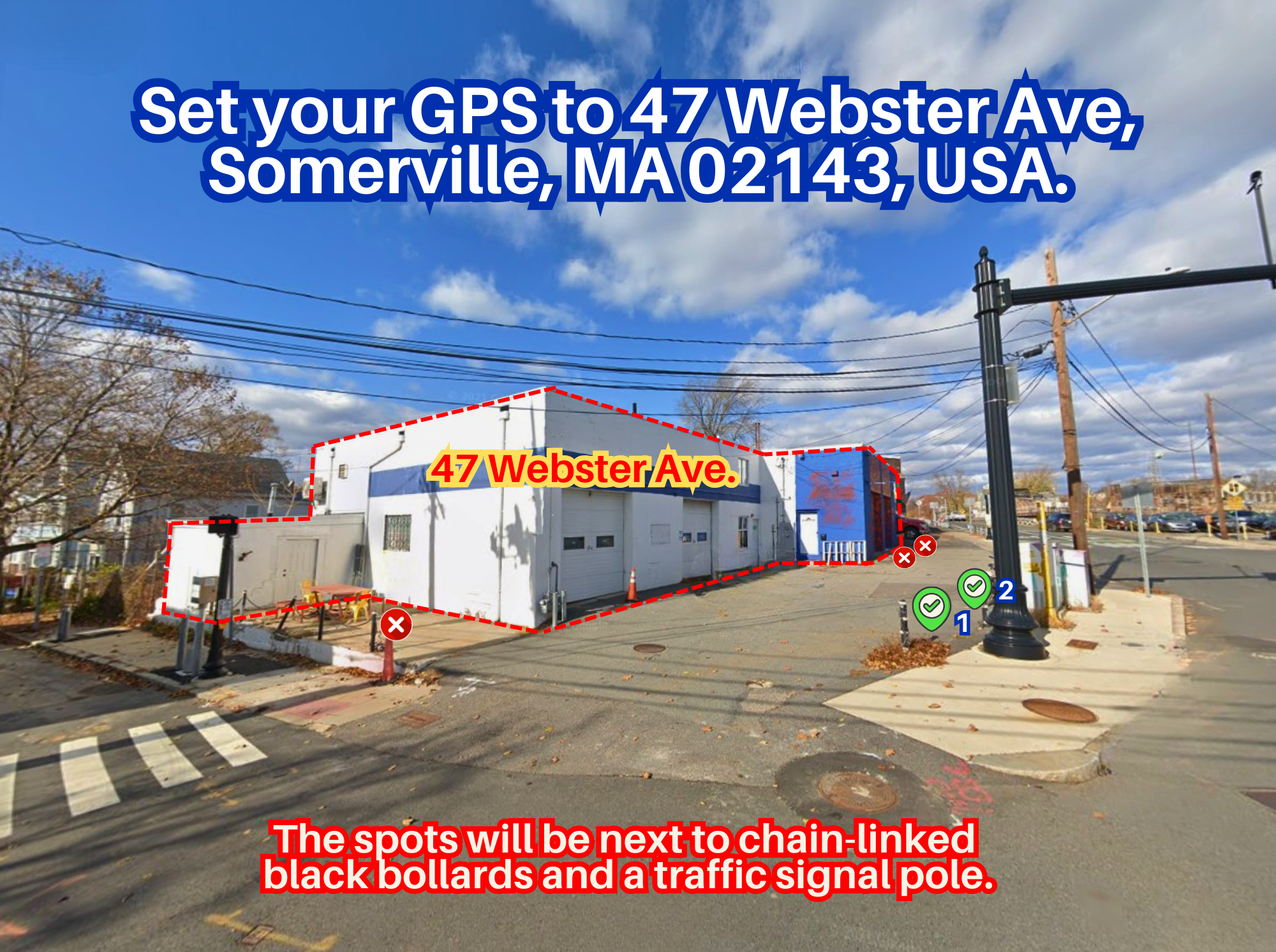 Photo of 47 Webster Ave. - Parallel Spot #1 or #2 Only